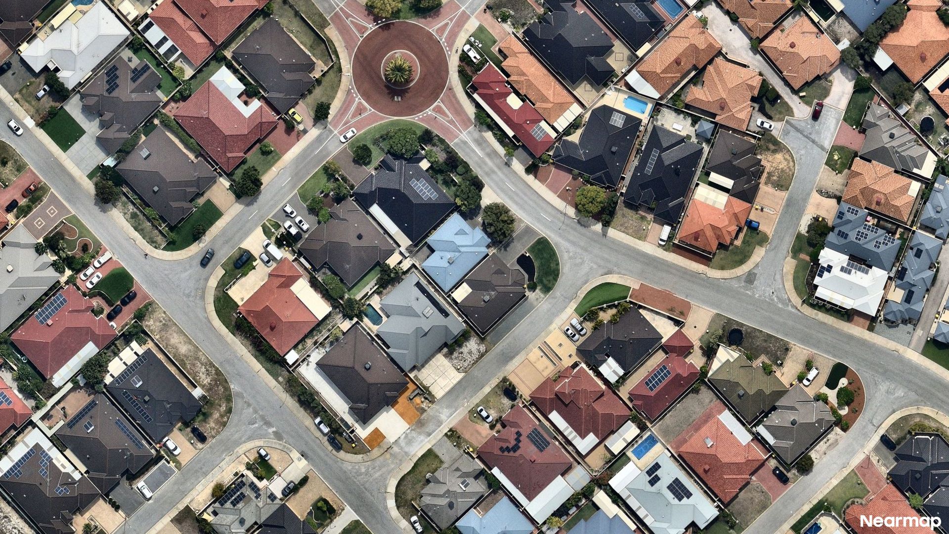 Vertical aerial view