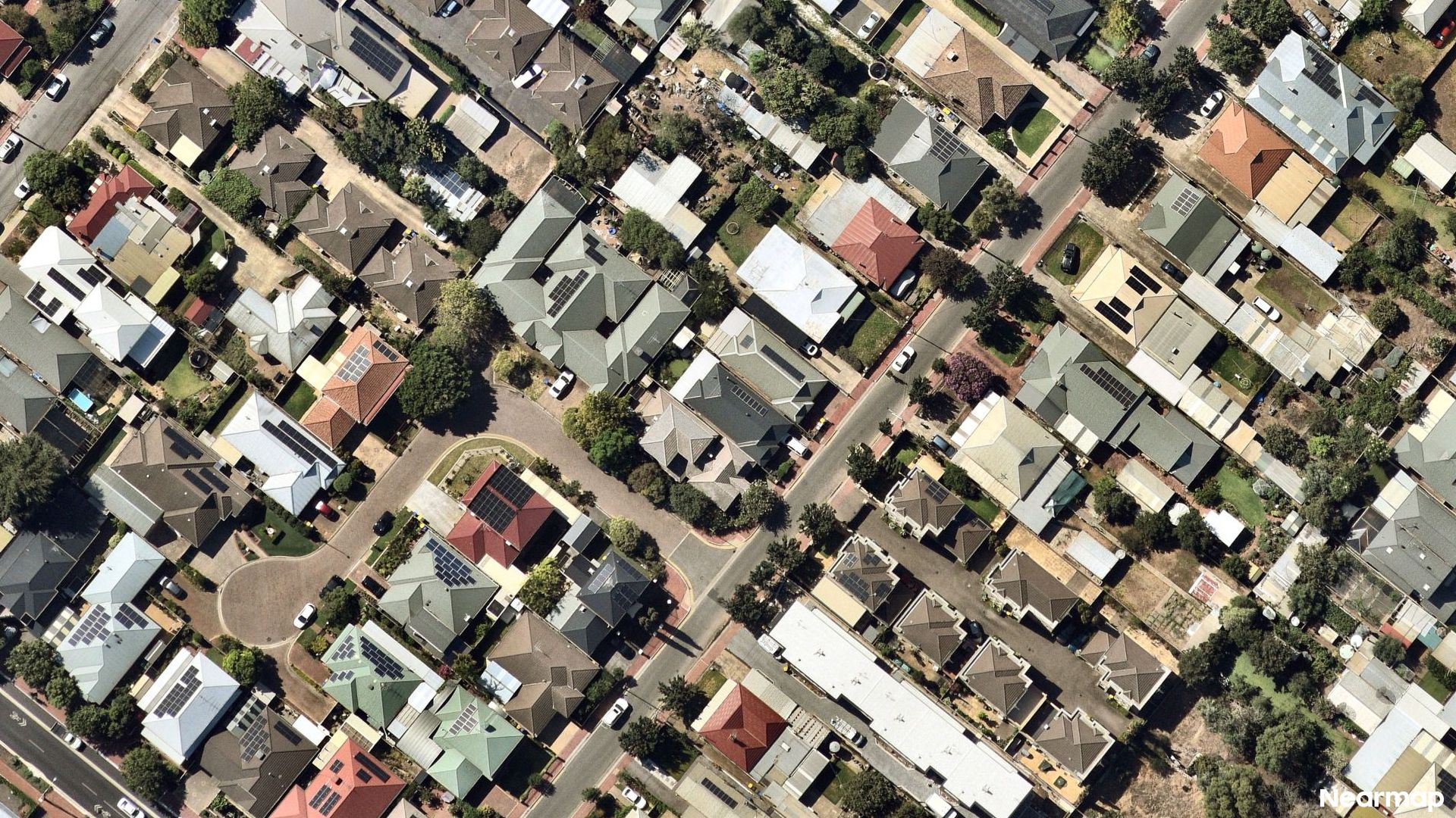 Vertical aerial view