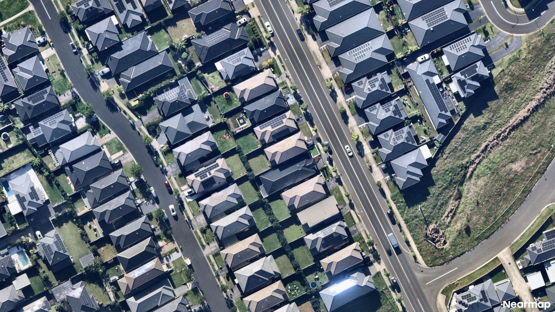 Vertical aerial view