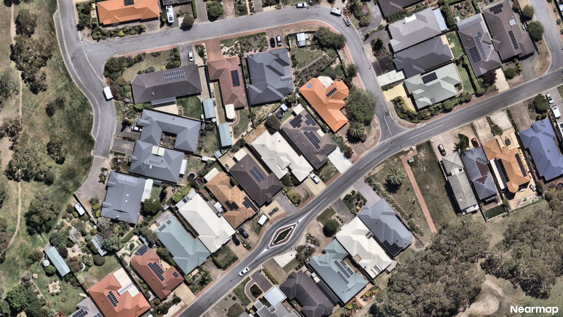 Vertical aerial view