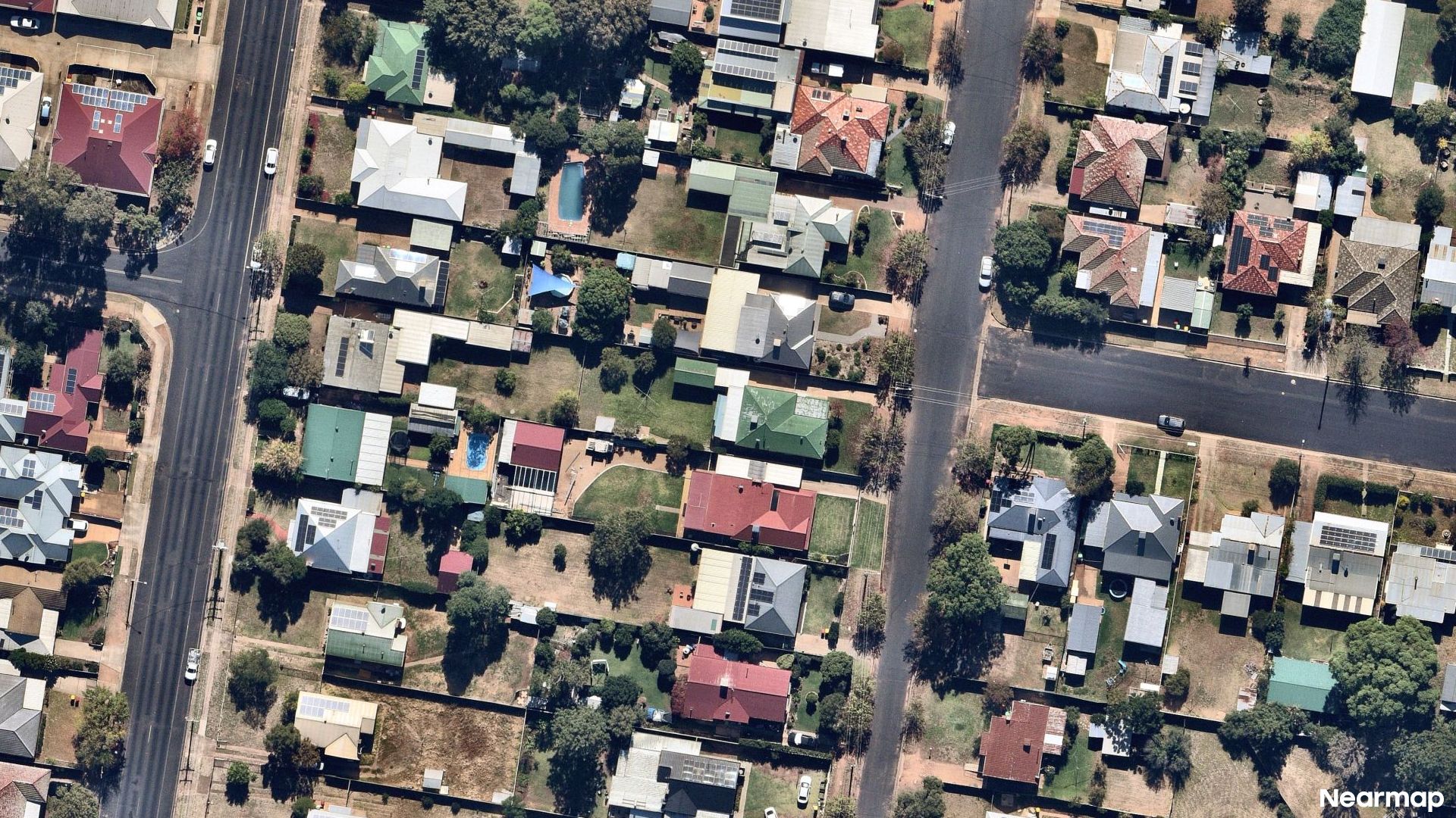 Vertical aerial view
