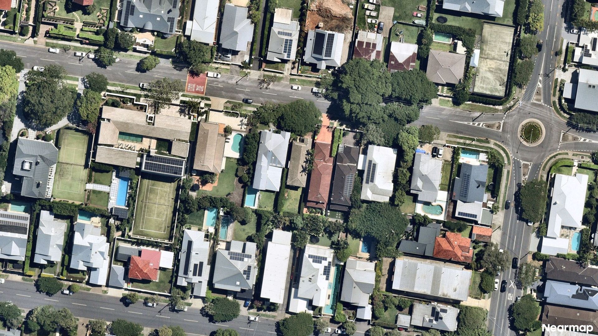 Vertical aerial view