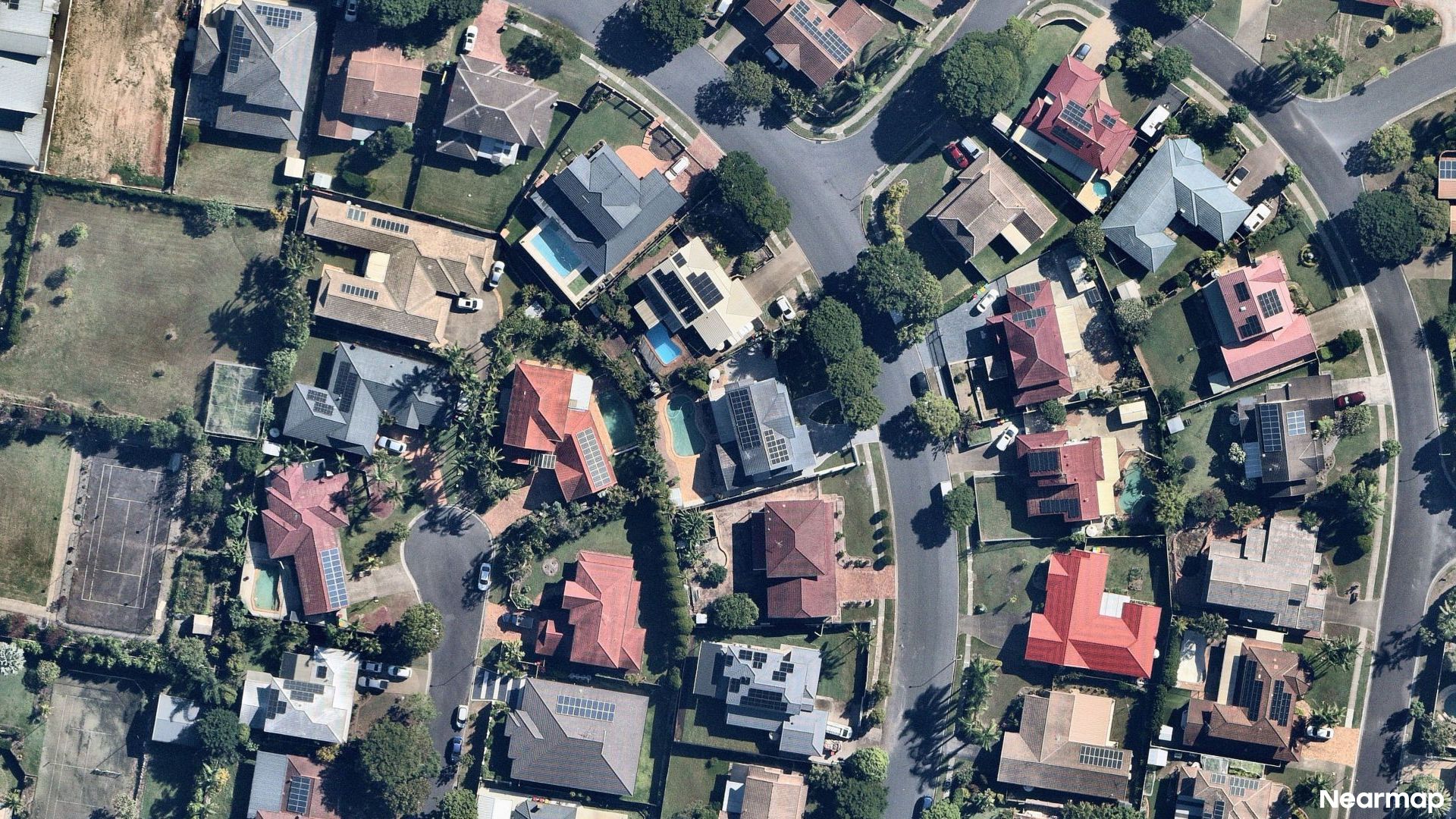 Vertical aerial view