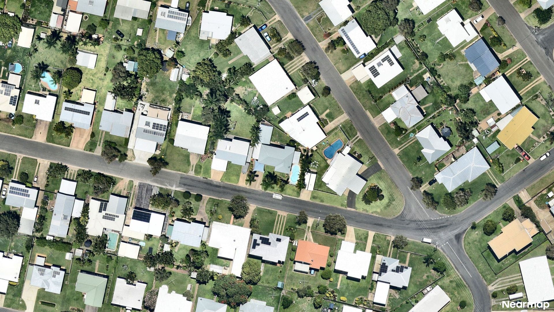 Vertical aerial view