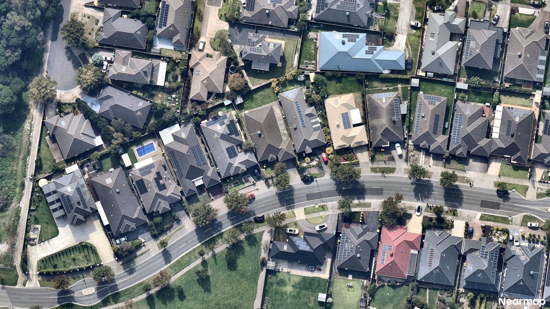 Vertical aerial view