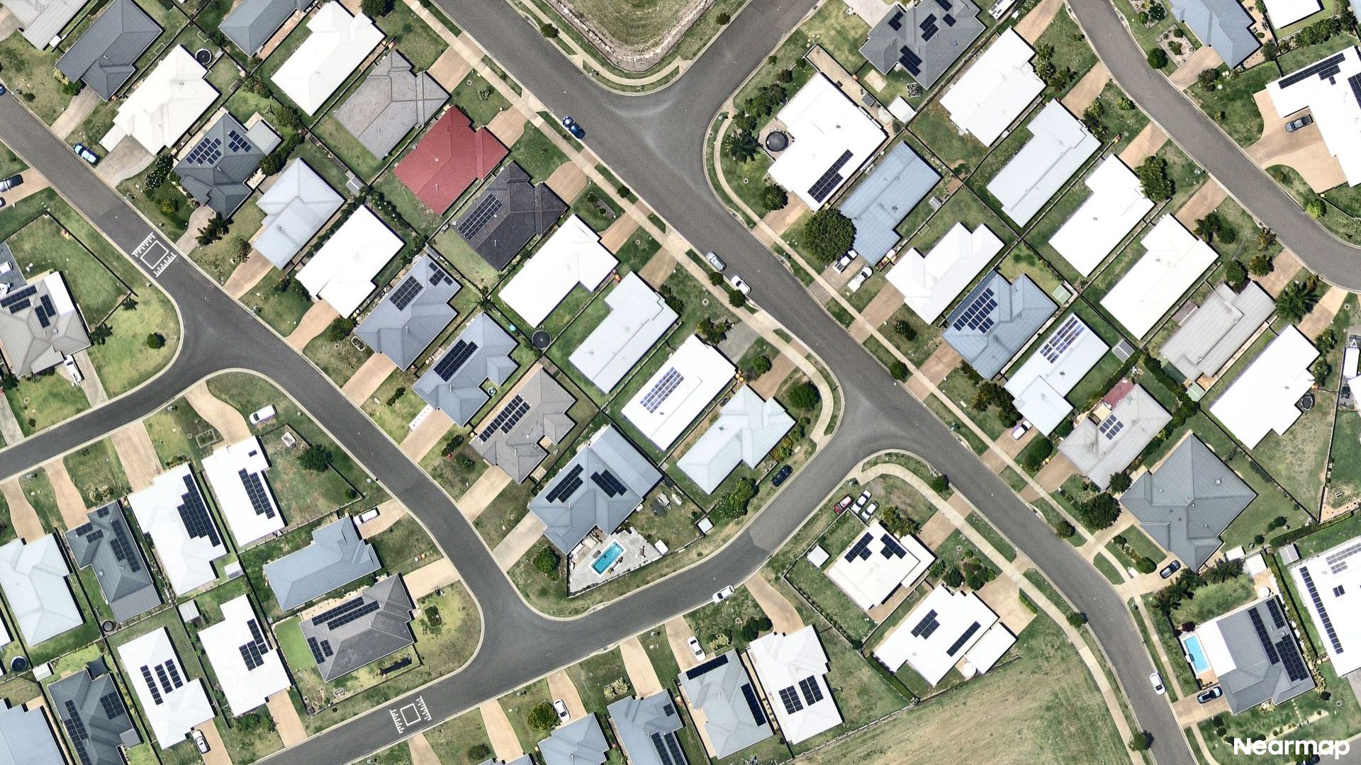 Vertical aerial view