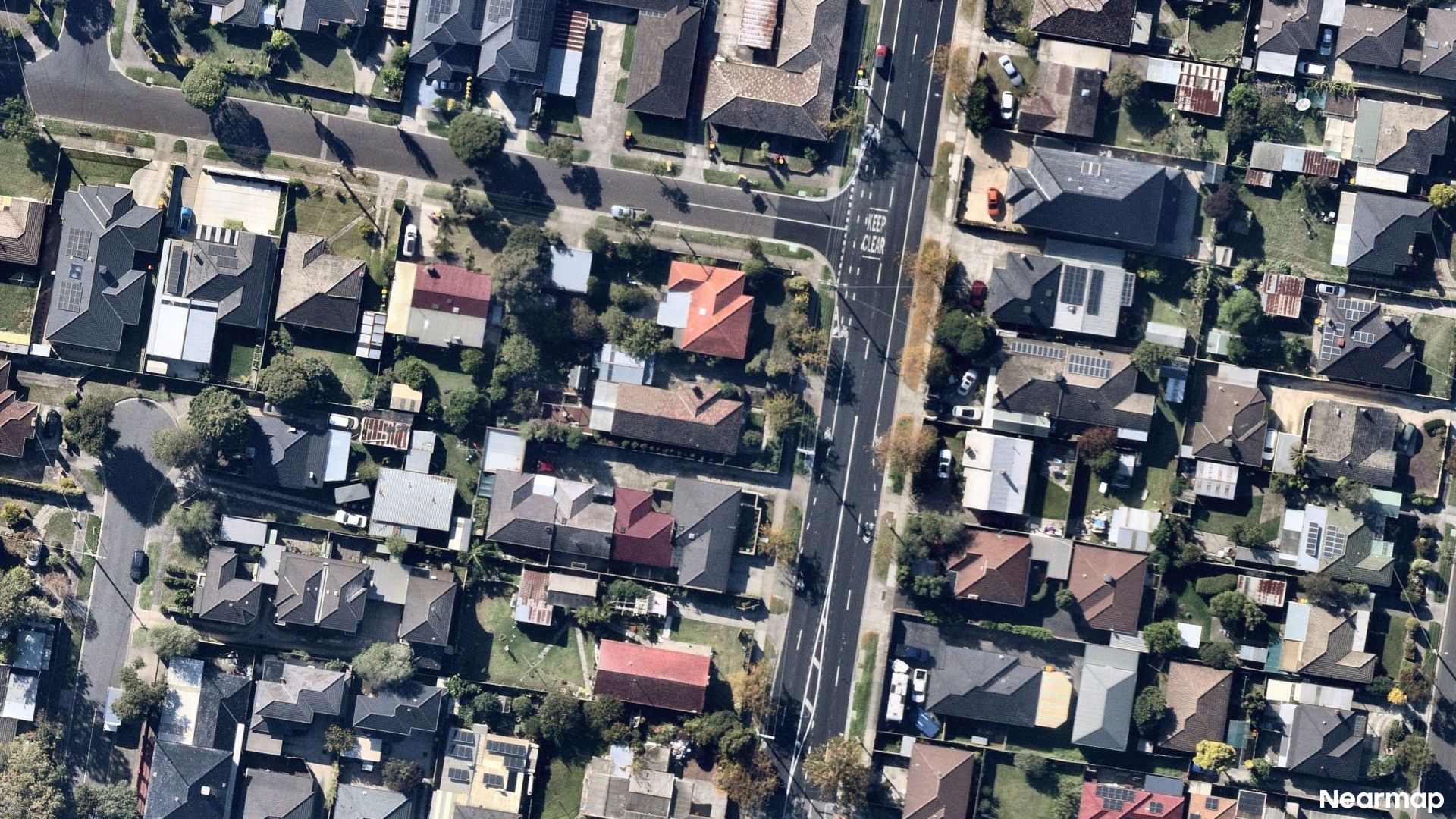Vertical aerial view