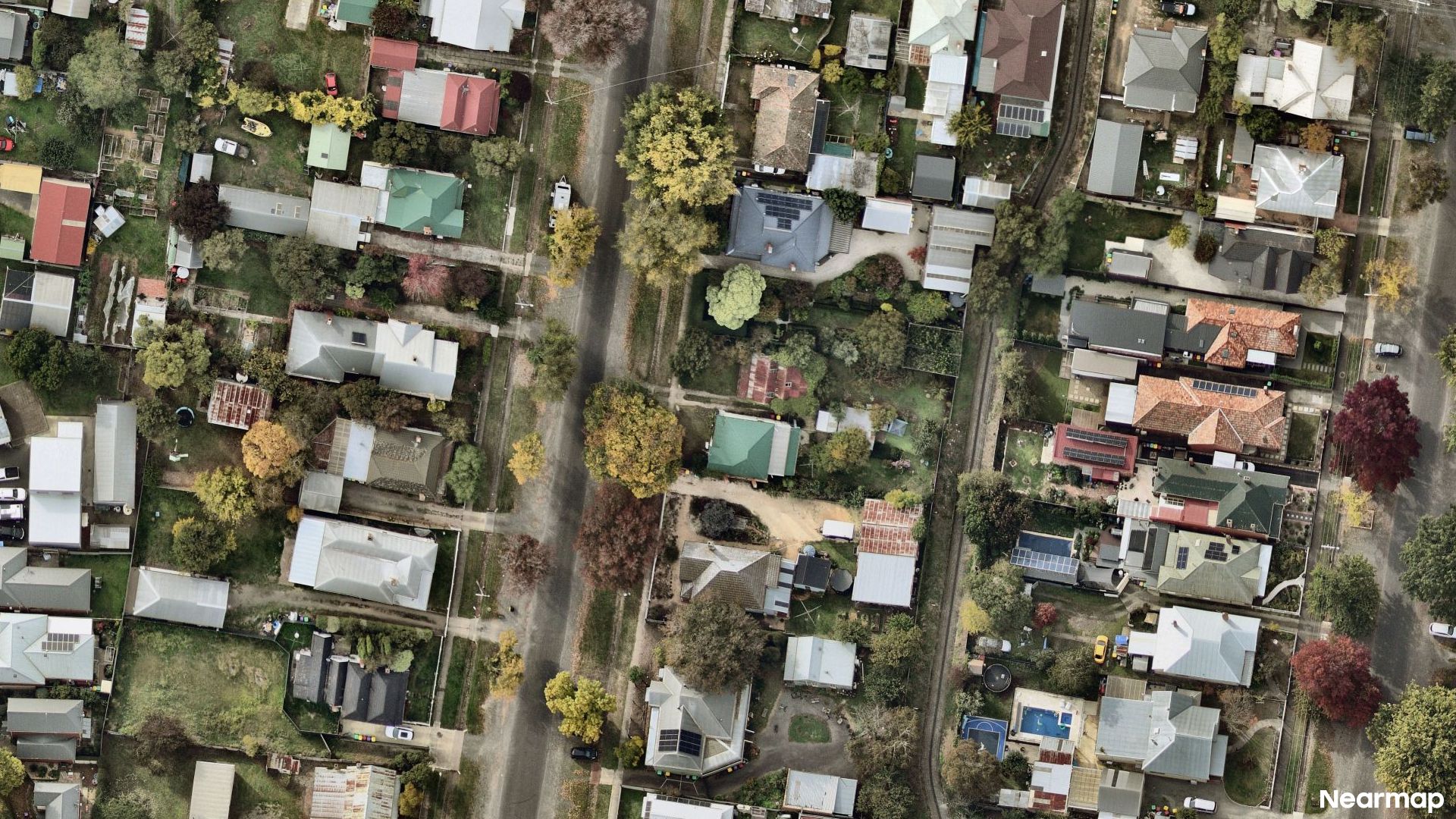 Vertical aerial view