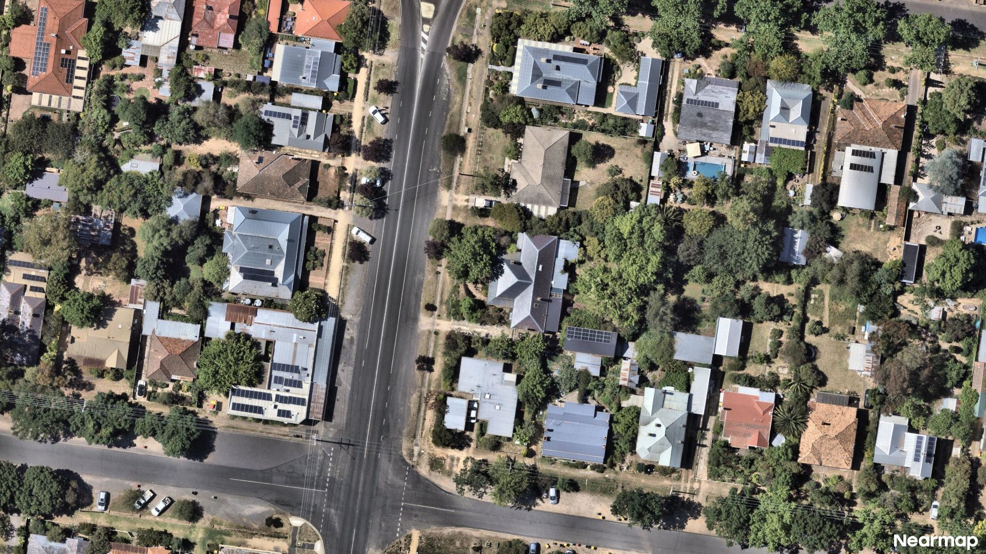 Vertical aerial view