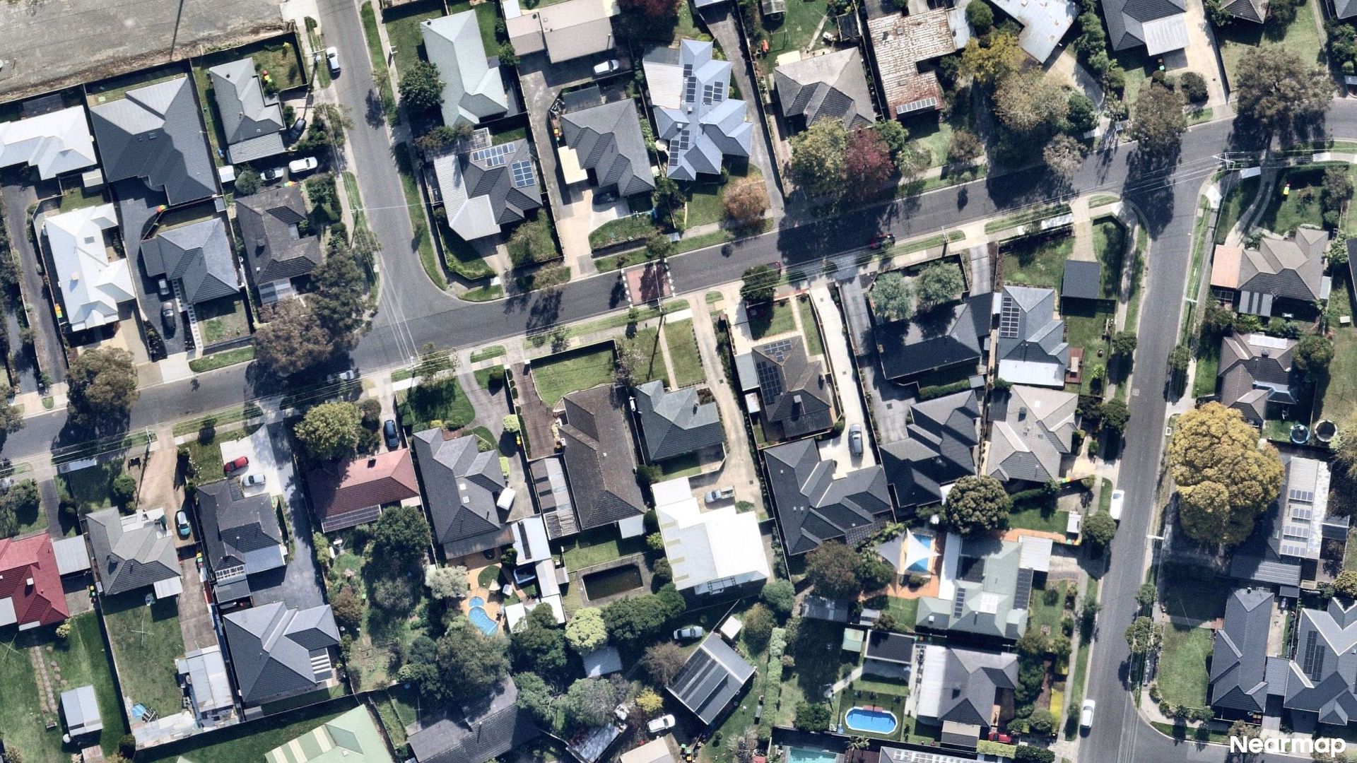 Vertical aerial view