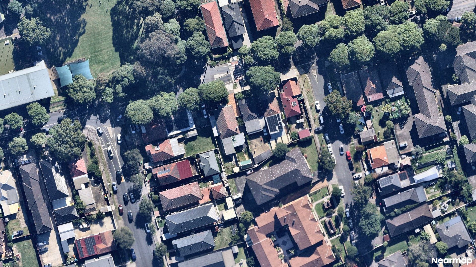 Vertical aerial view