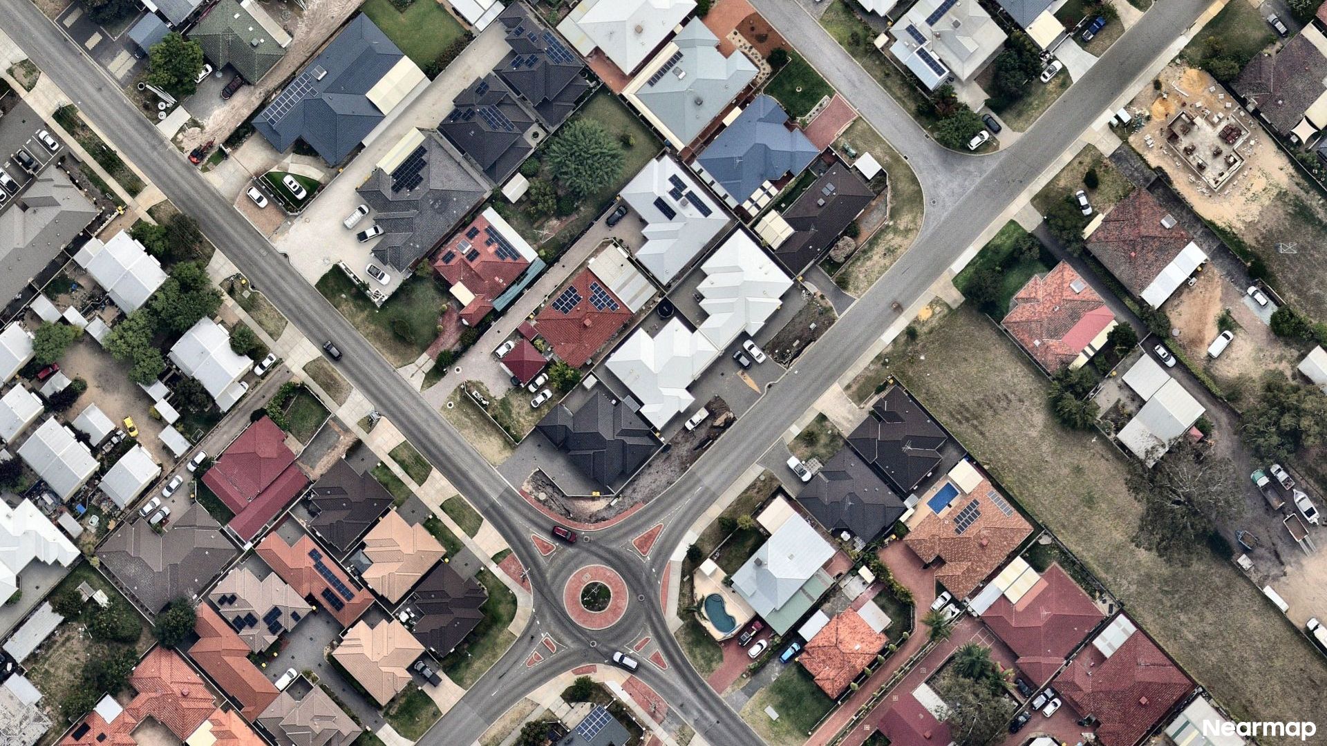 Vertical aerial view