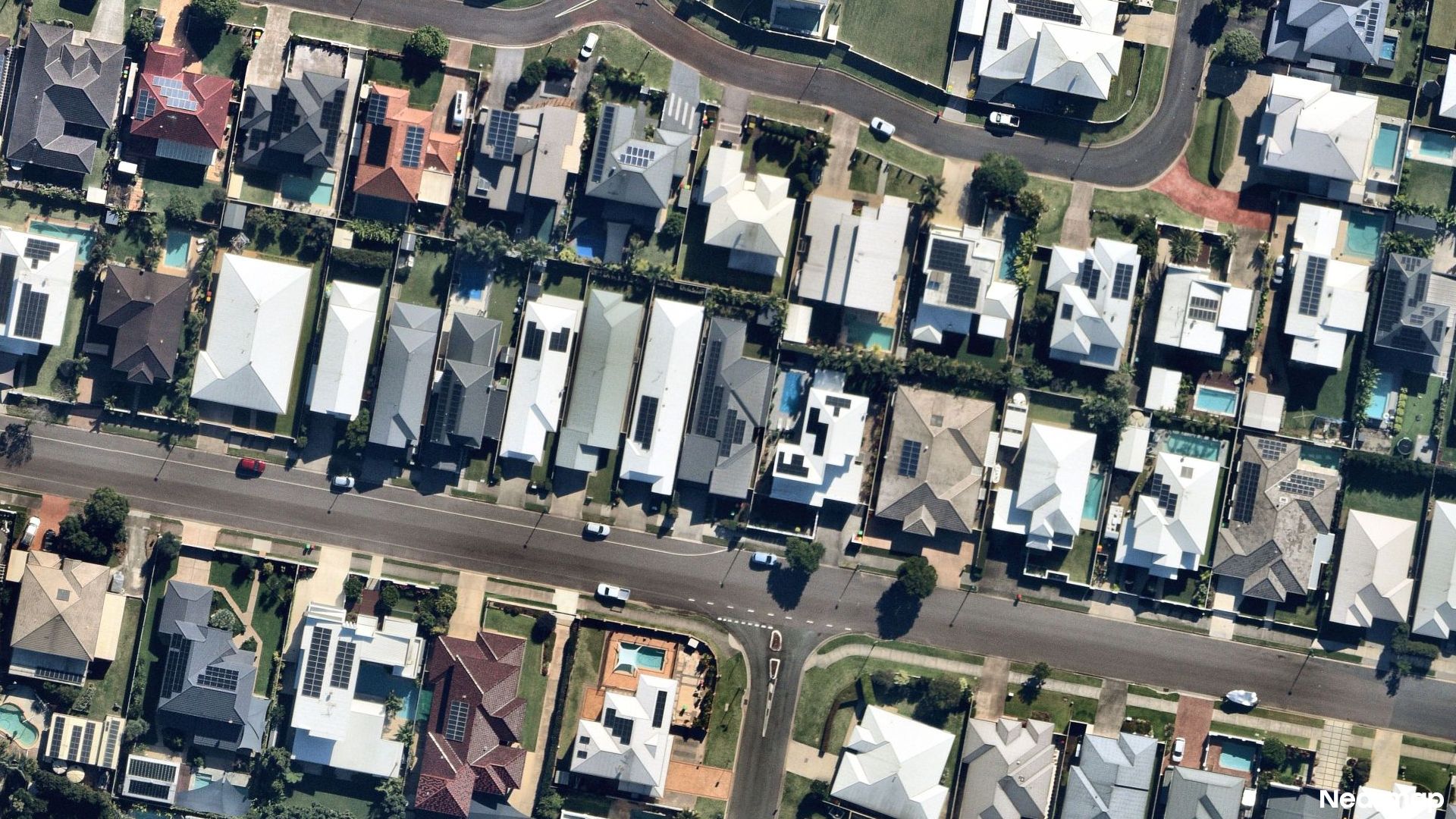 Vertical aerial view