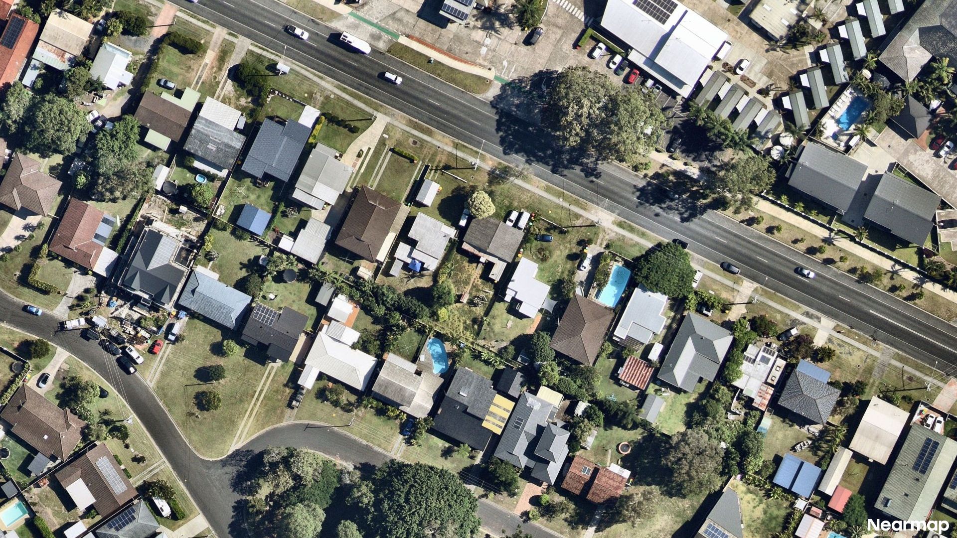 Vertical aerial view