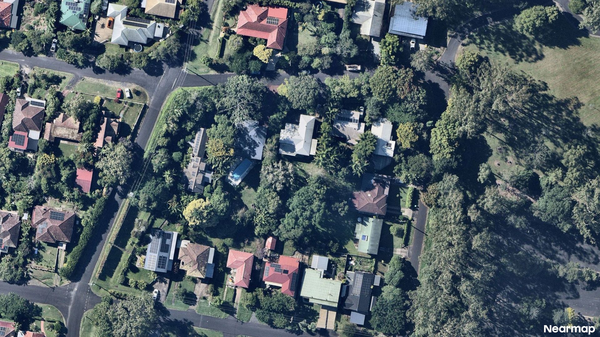 Vertical aerial view