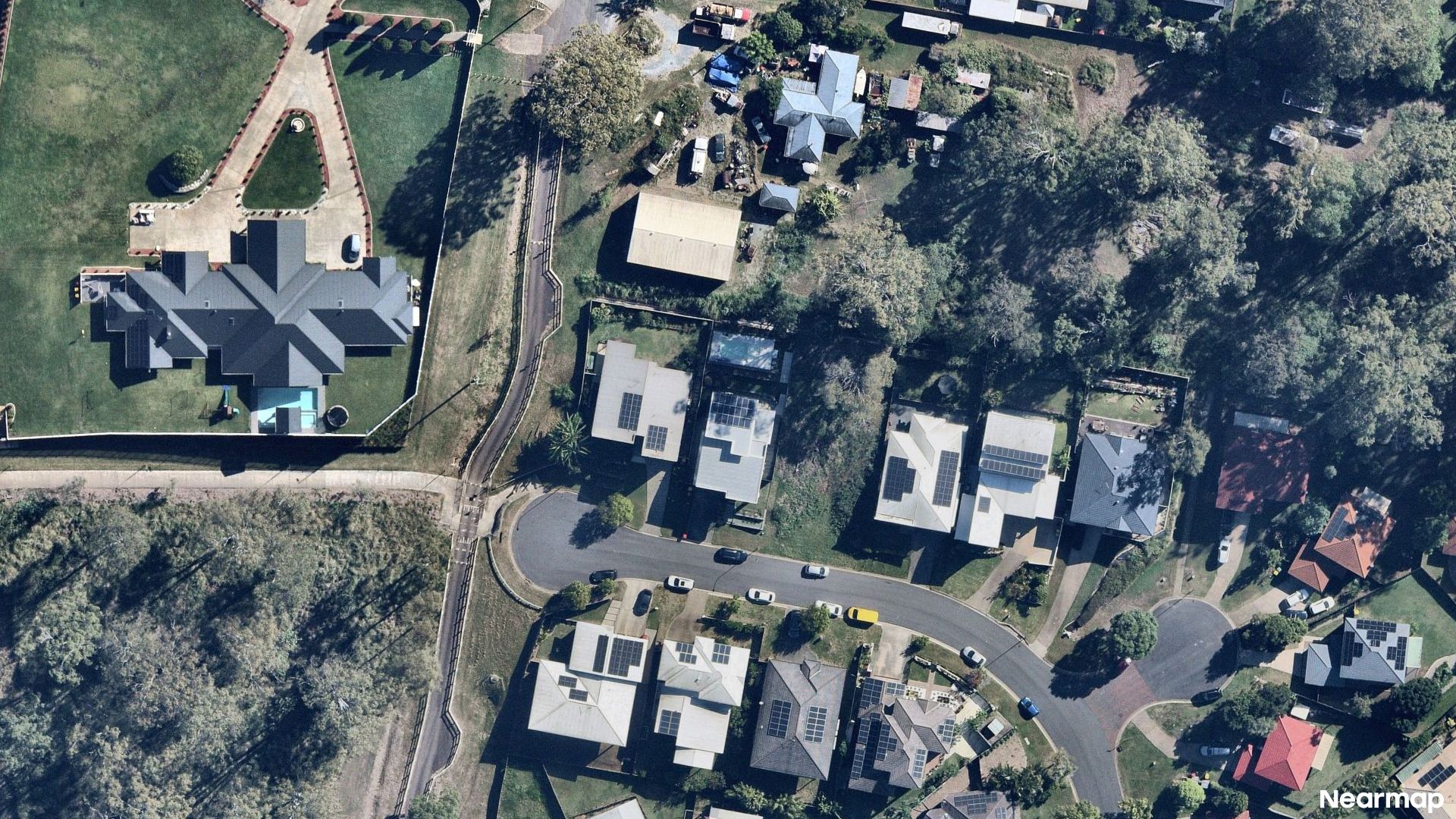Vertical aerial view