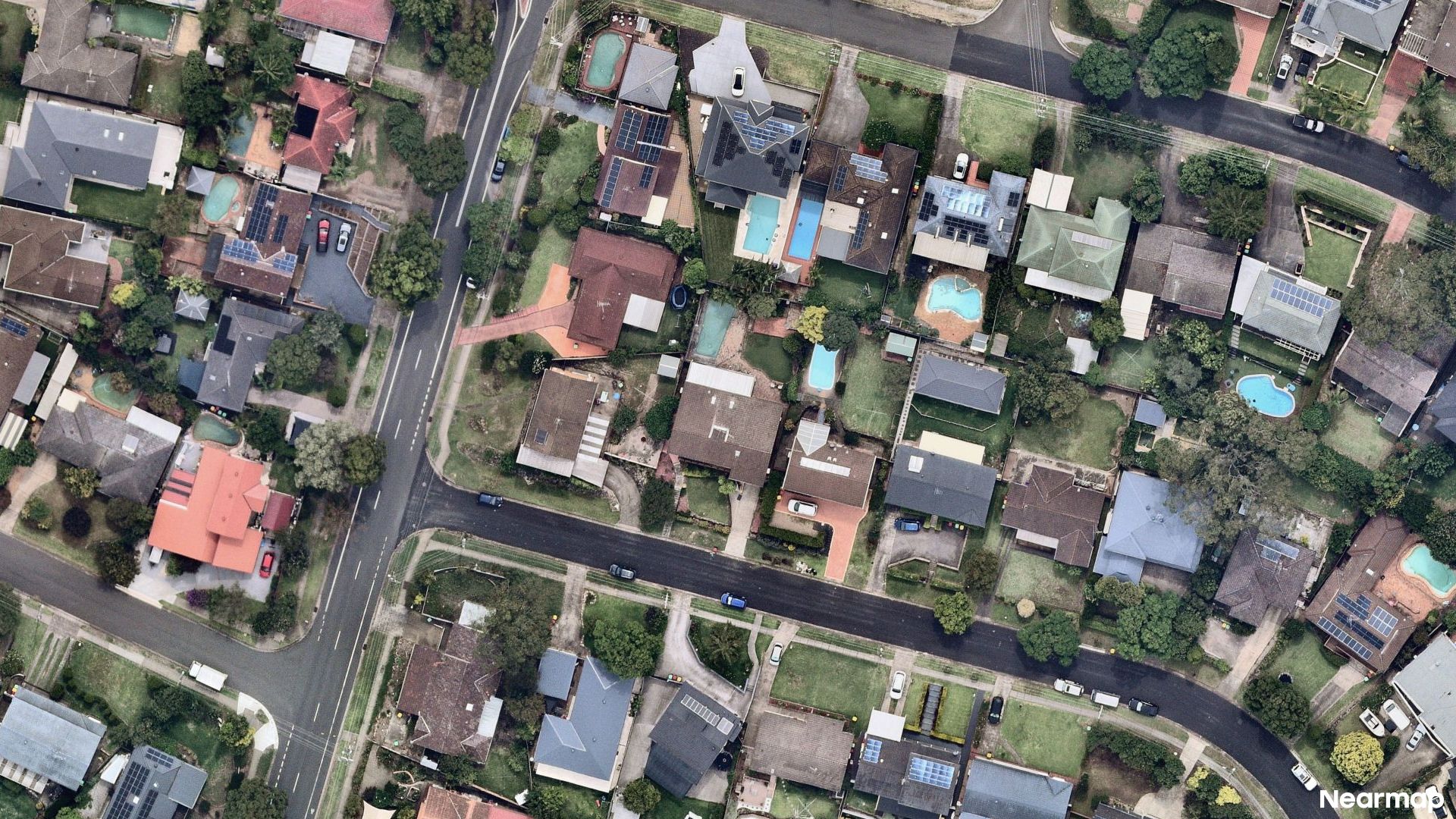 Vertical aerial view