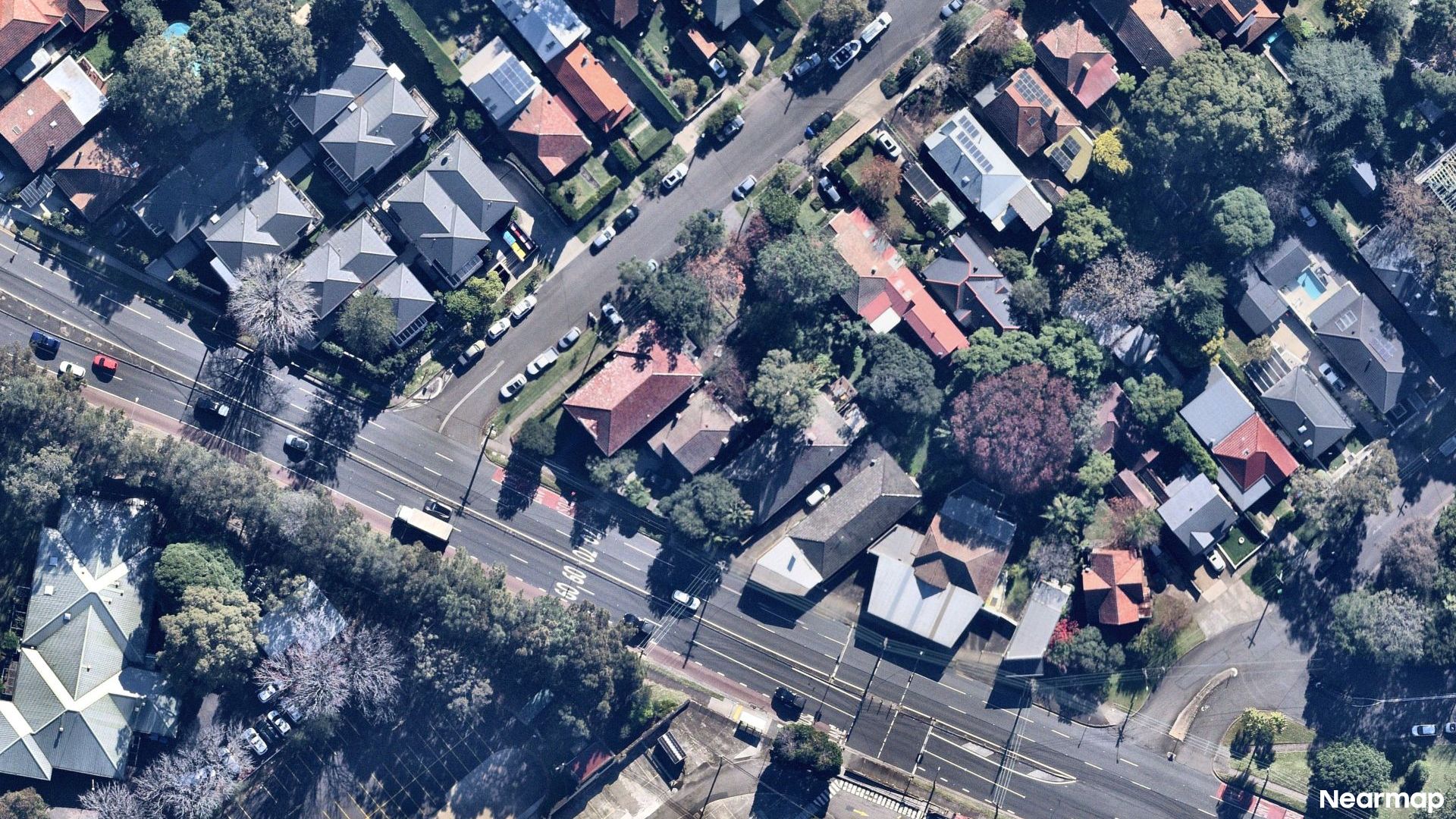 Vertical aerial view
