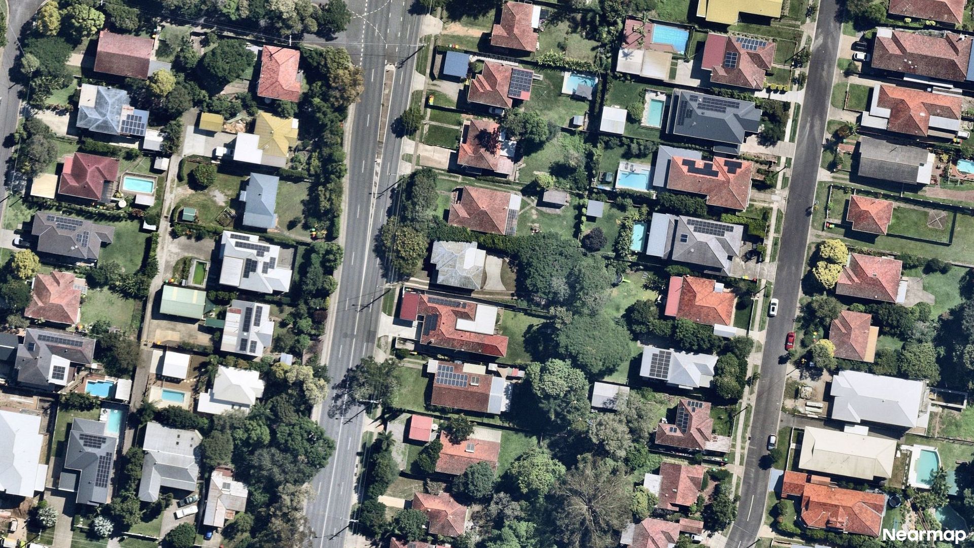 Vertical aerial view