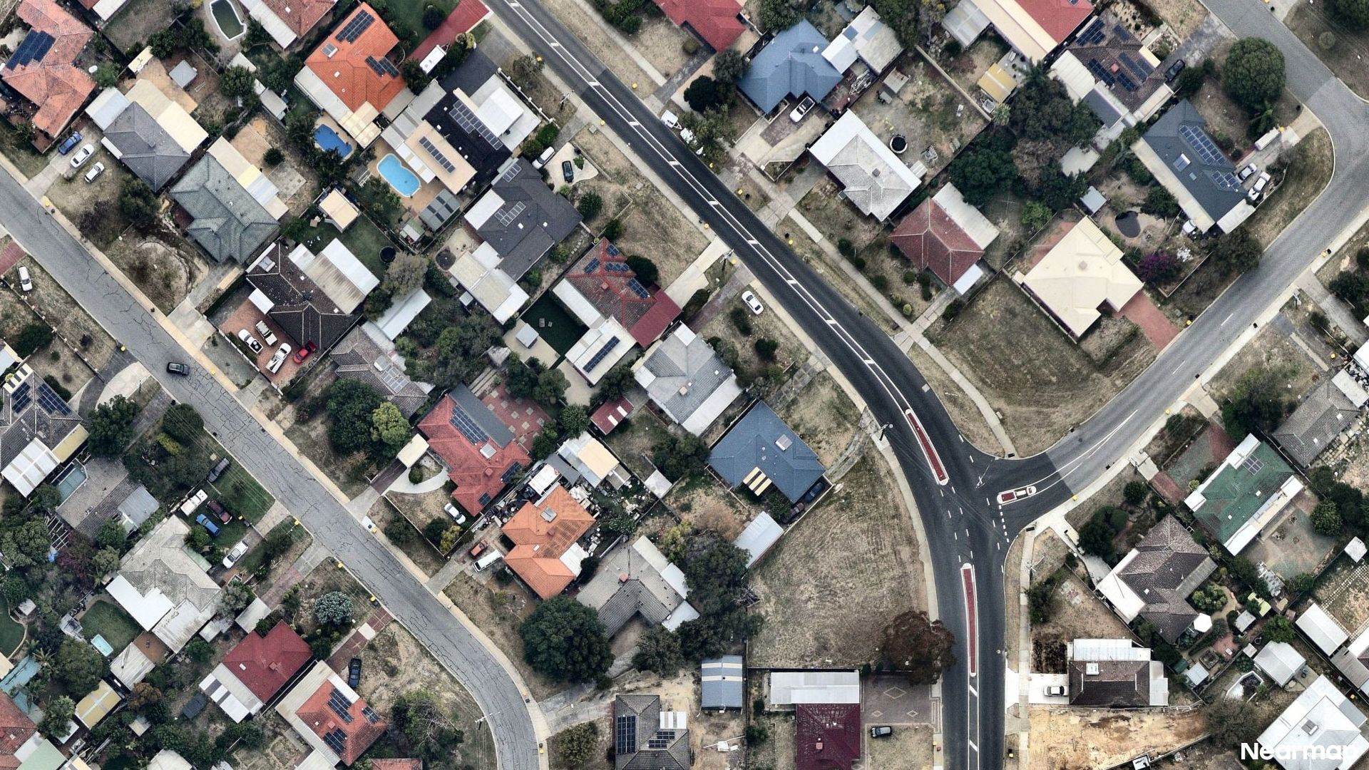 Vertical aerial view