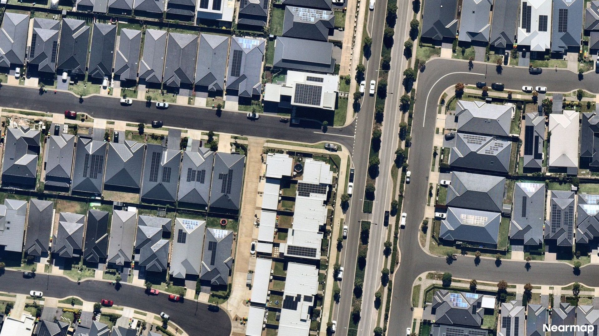 Vertical aerial view
