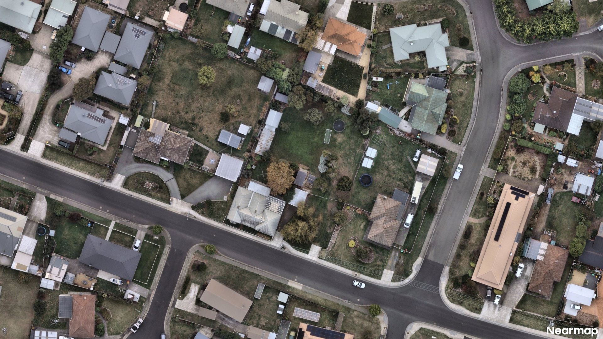 Vertical aerial view