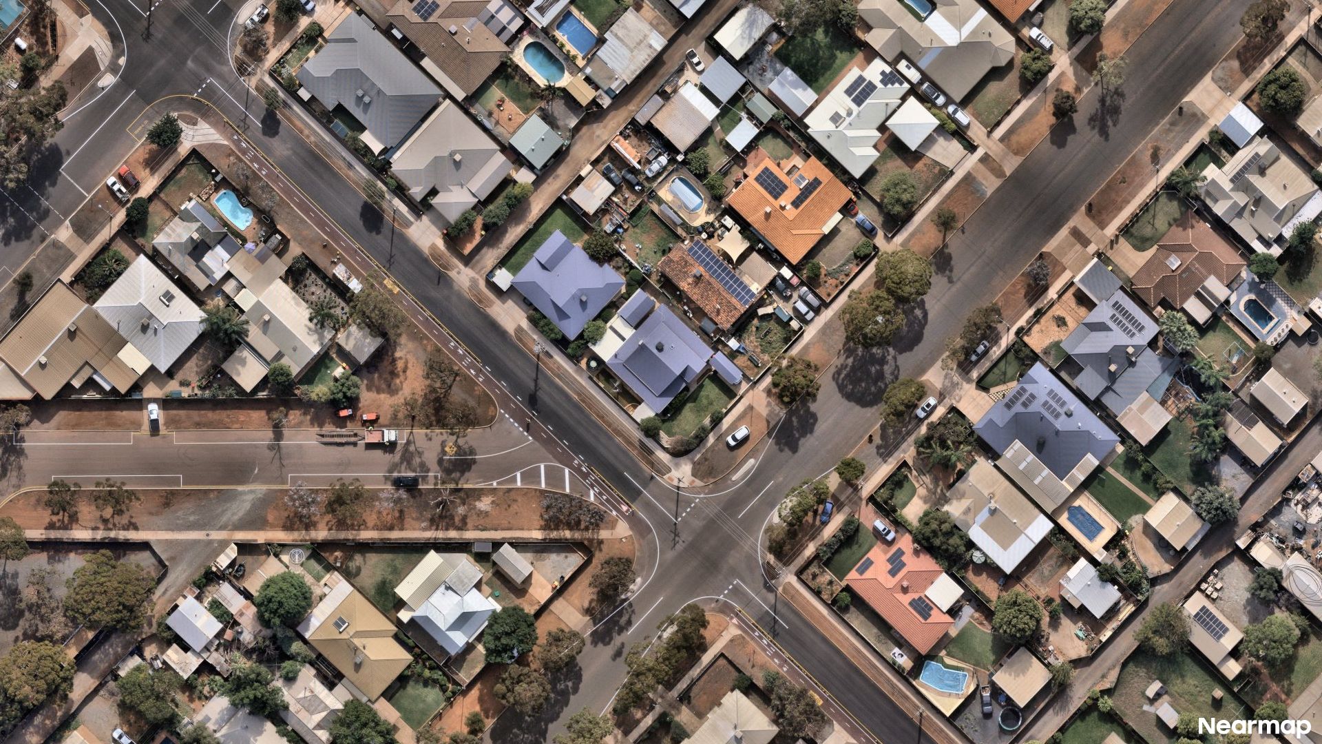 Vertical aerial view