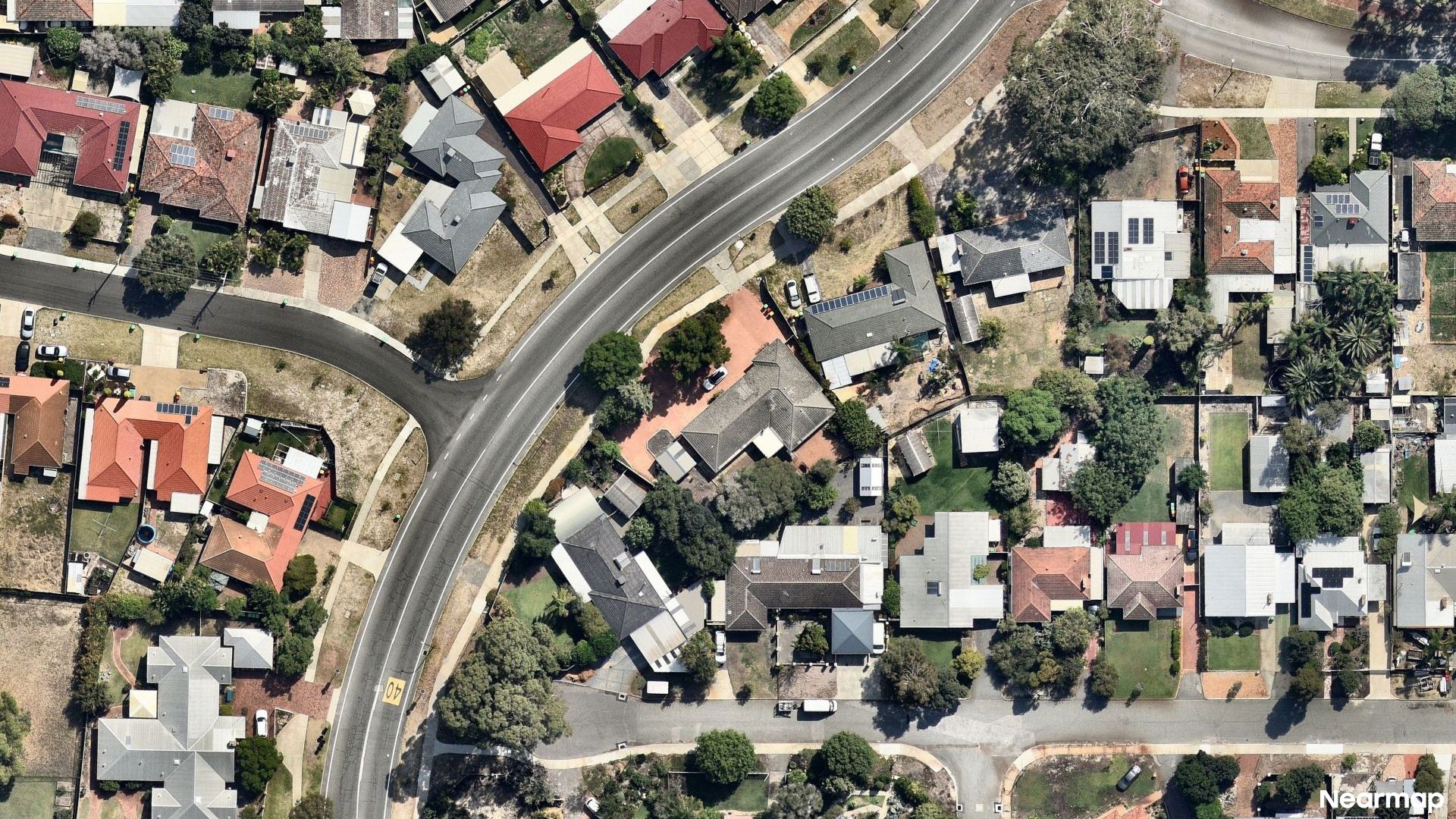 Vertical aerial view