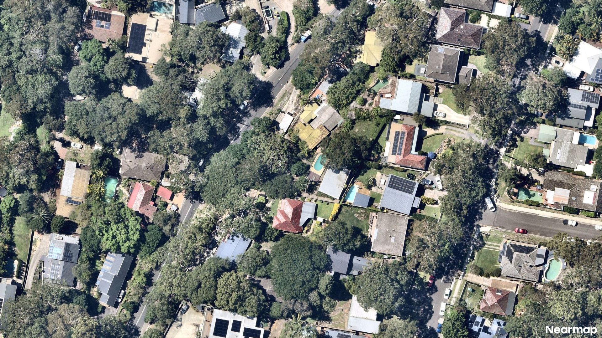 Vertical aerial view