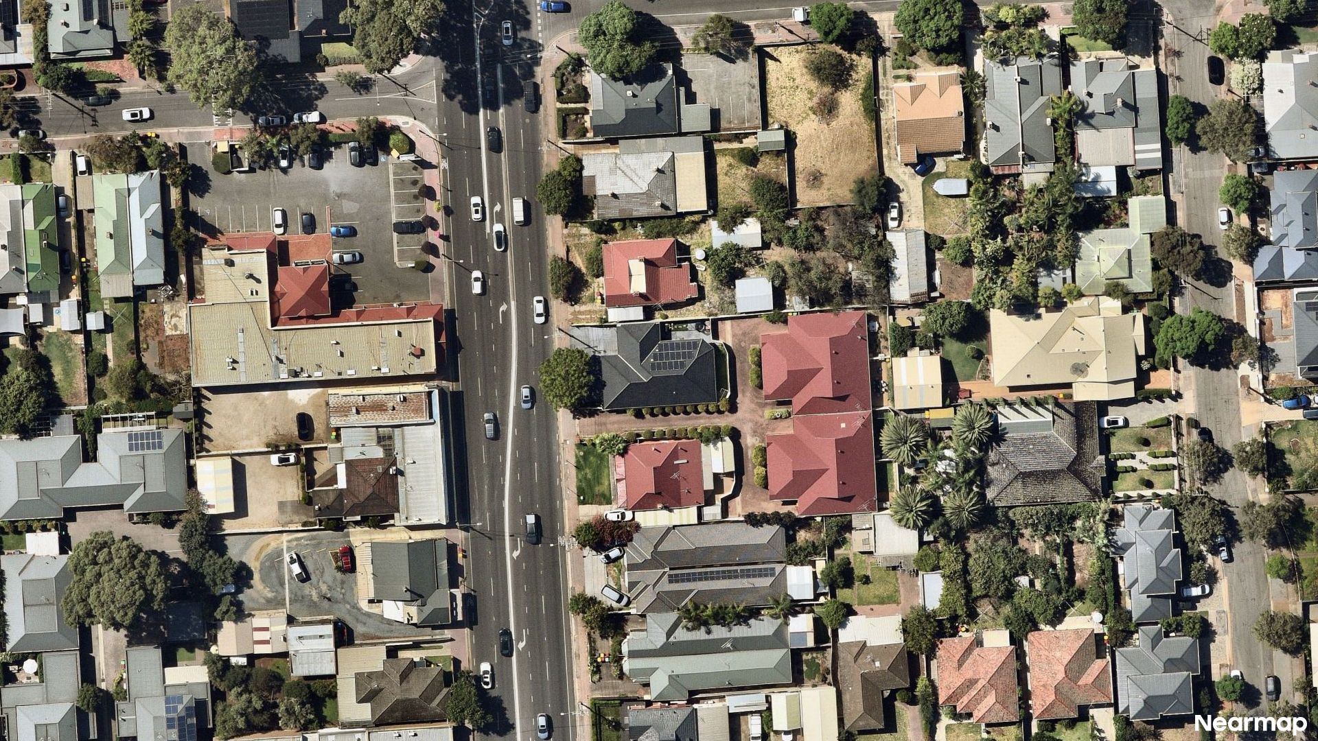 Vertical aerial view