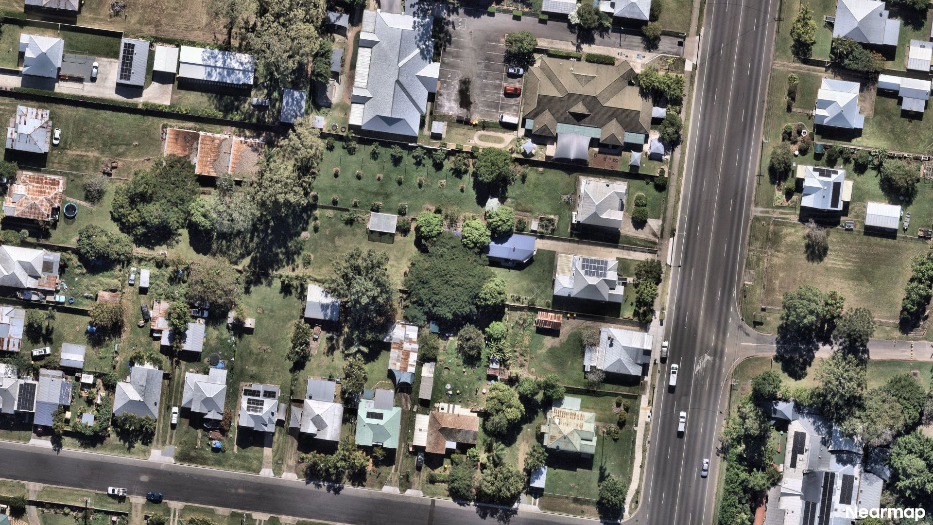 Vertical aerial view