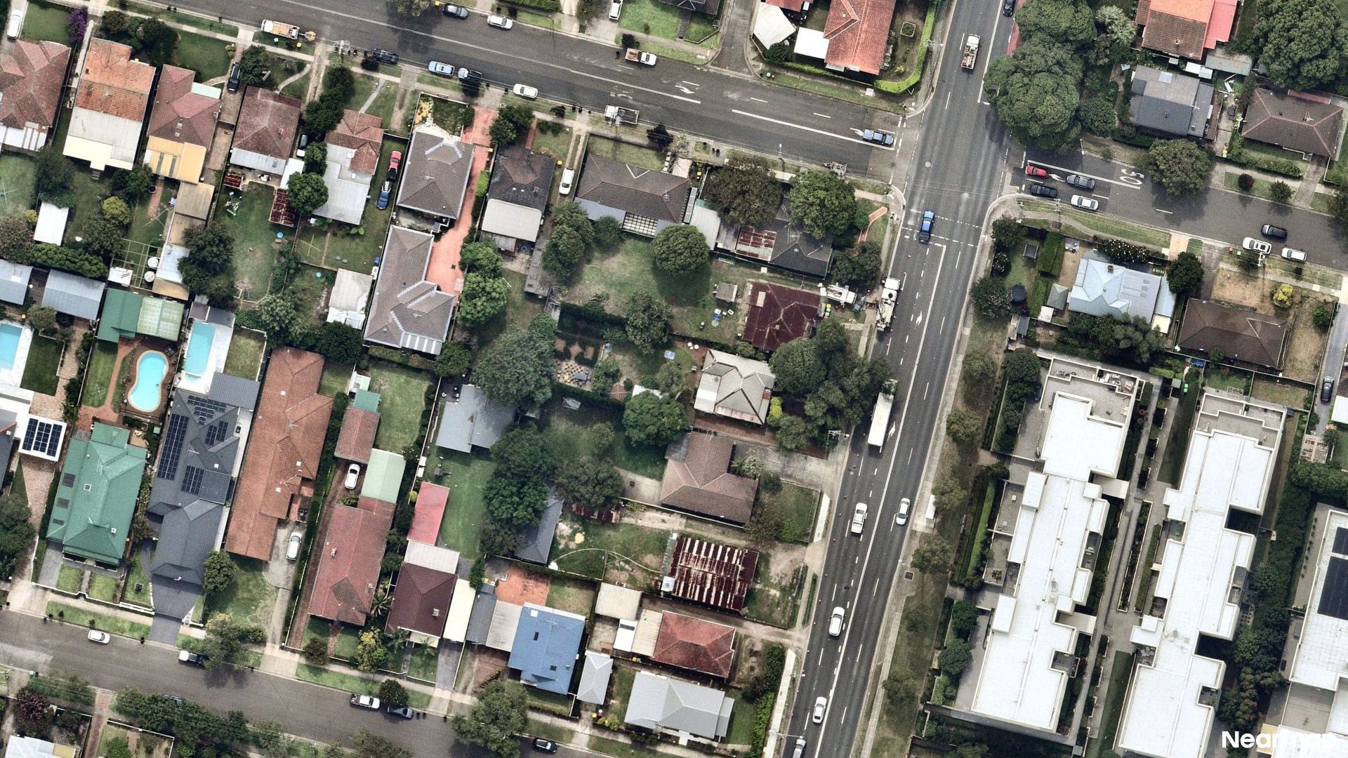 Vertical aerial view
