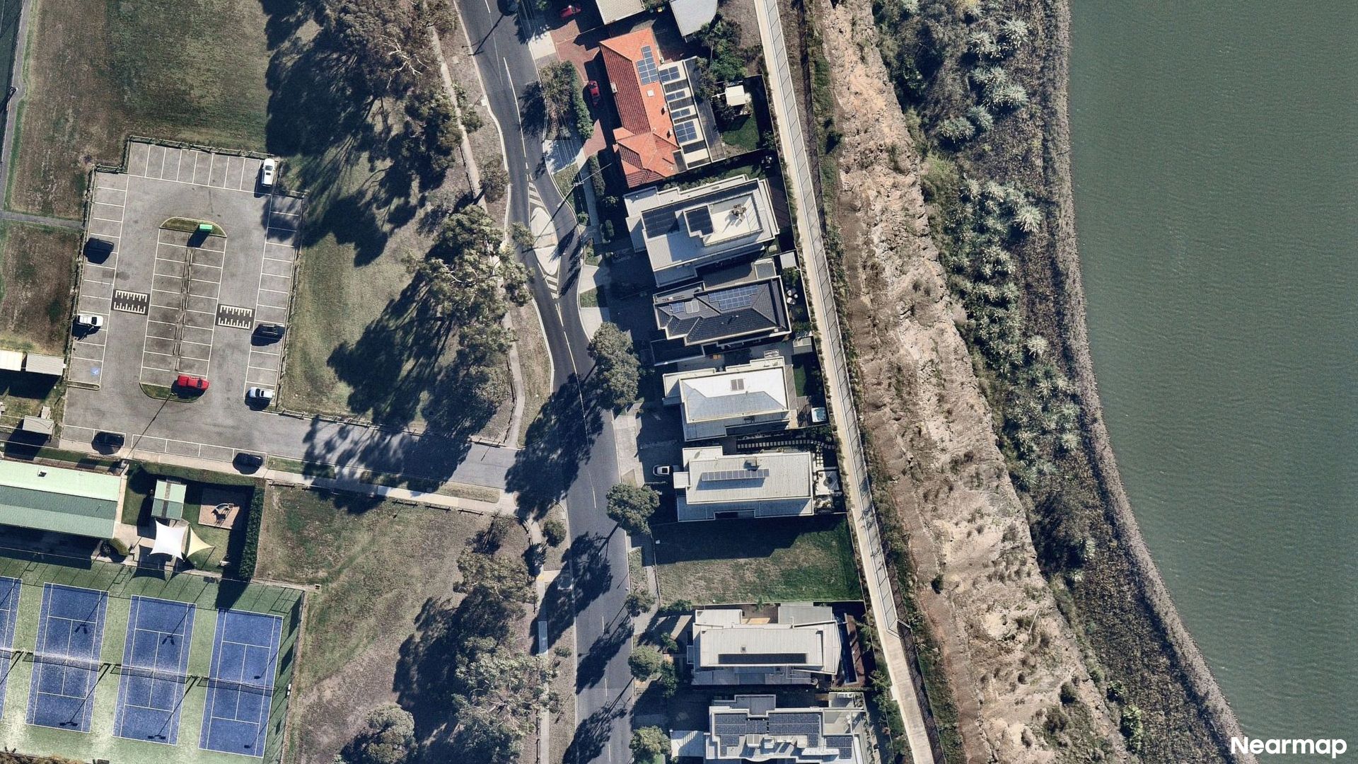 Vertical aerial view
