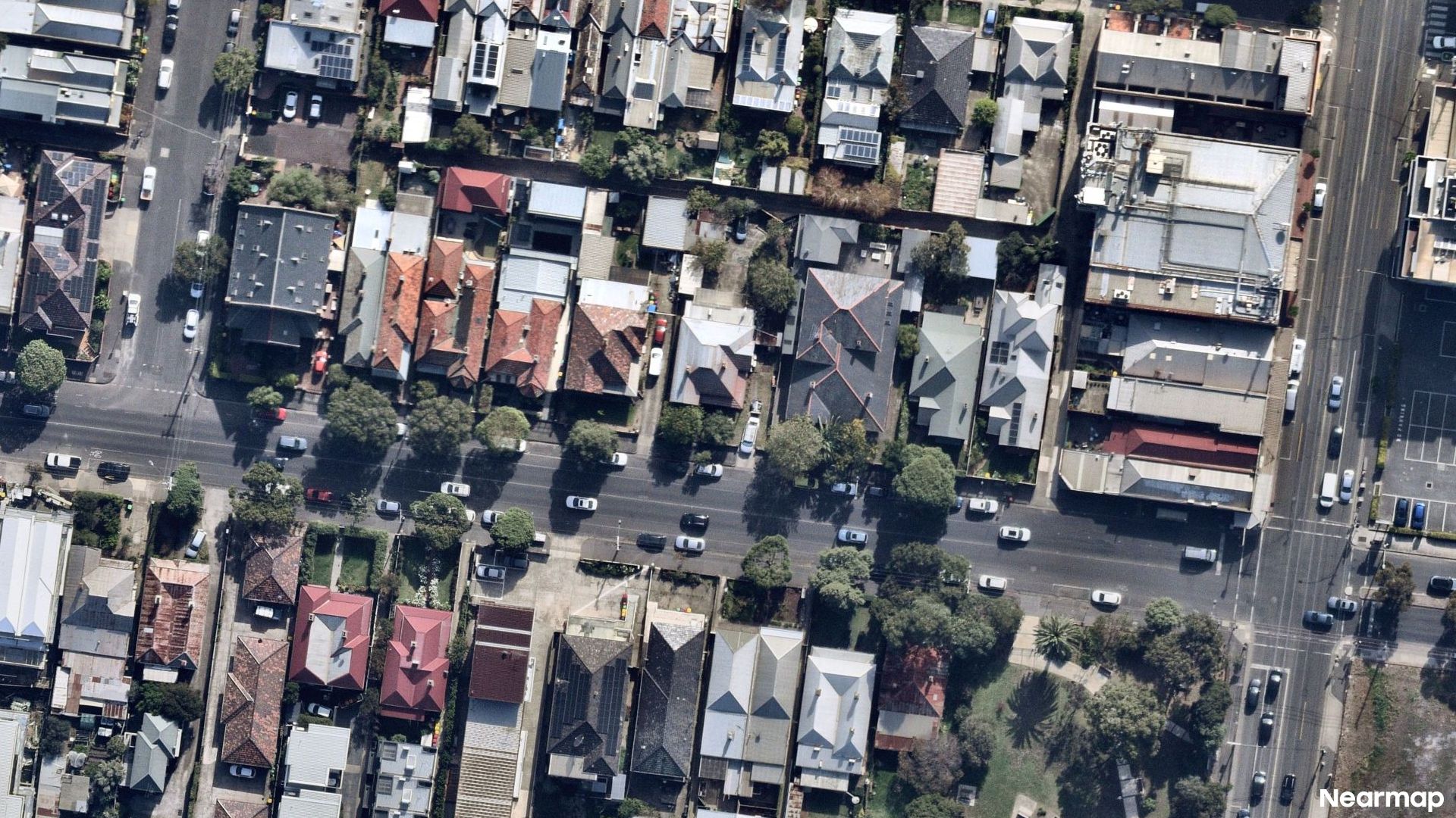 Vertical aerial view