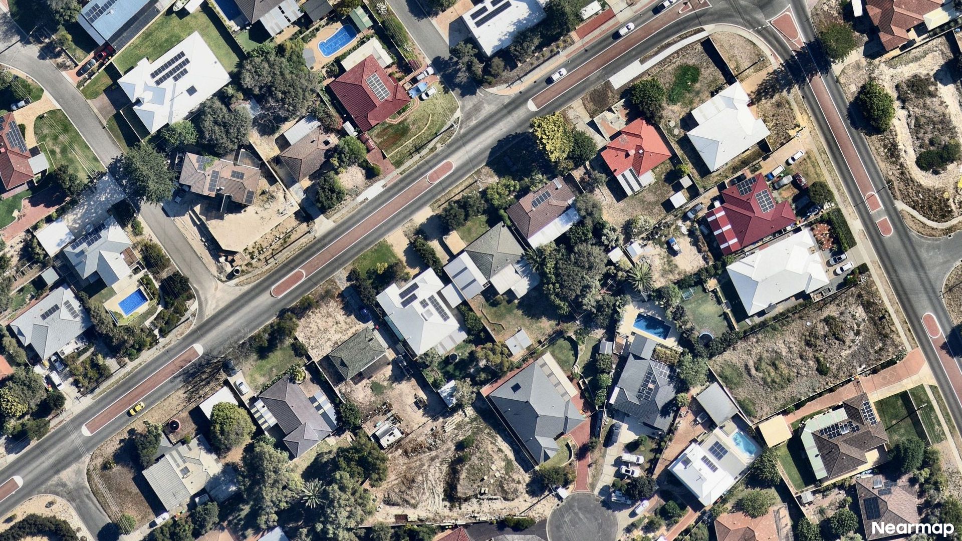Vertical aerial view