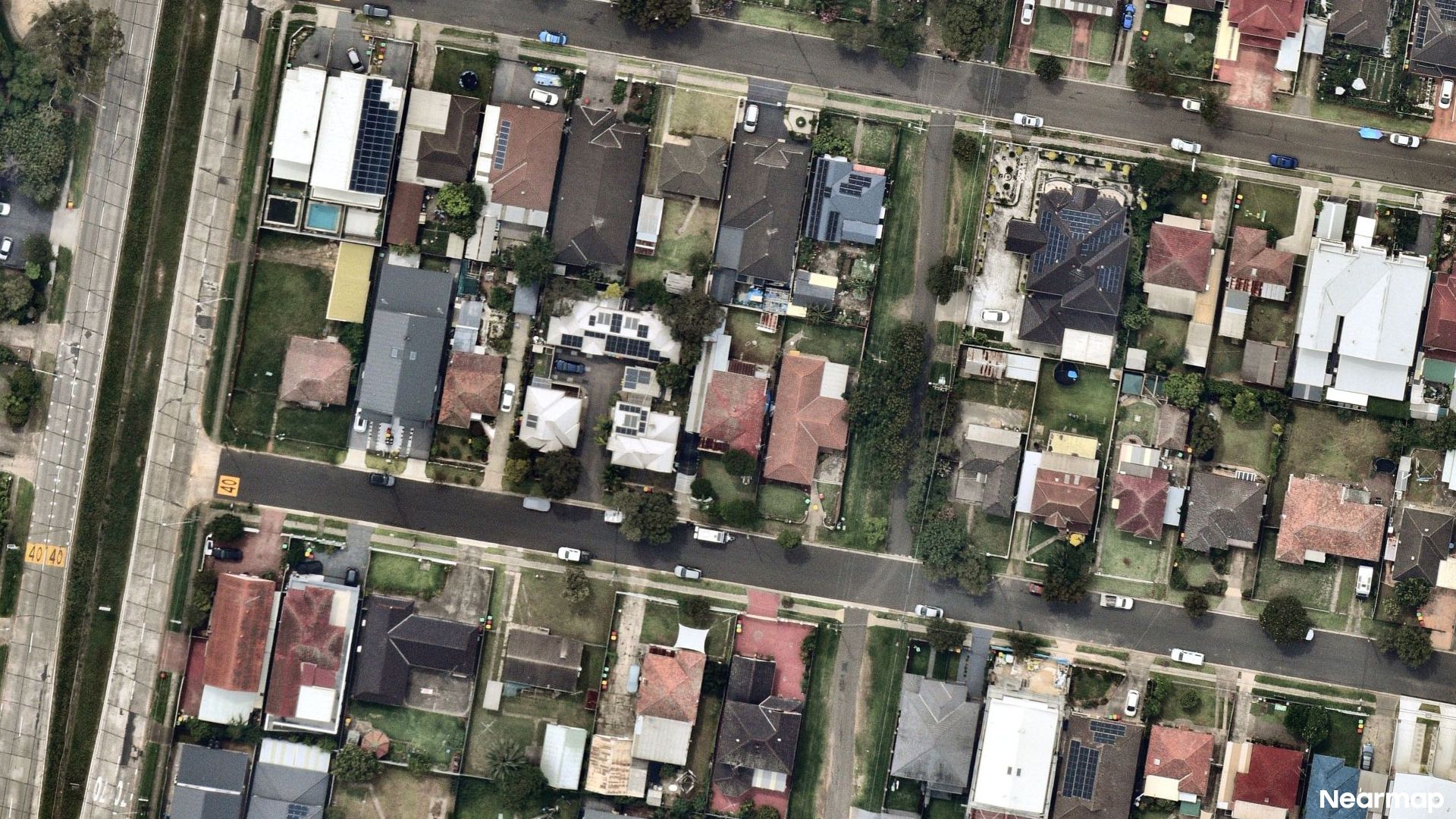 Vertical aerial view