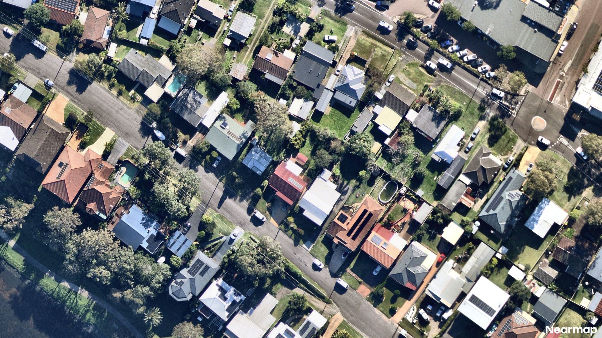Vertical aerial view