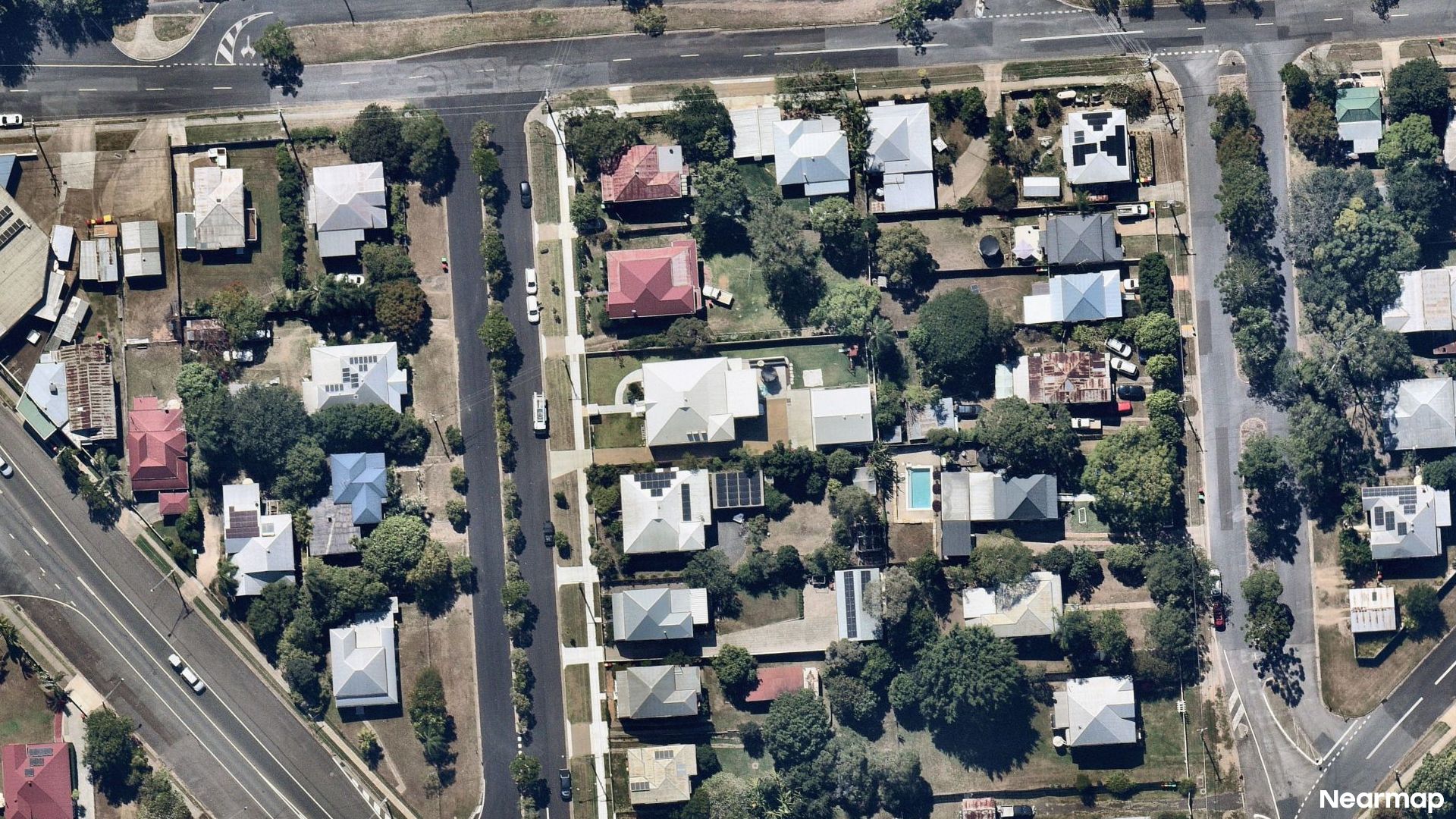 Vertical aerial view