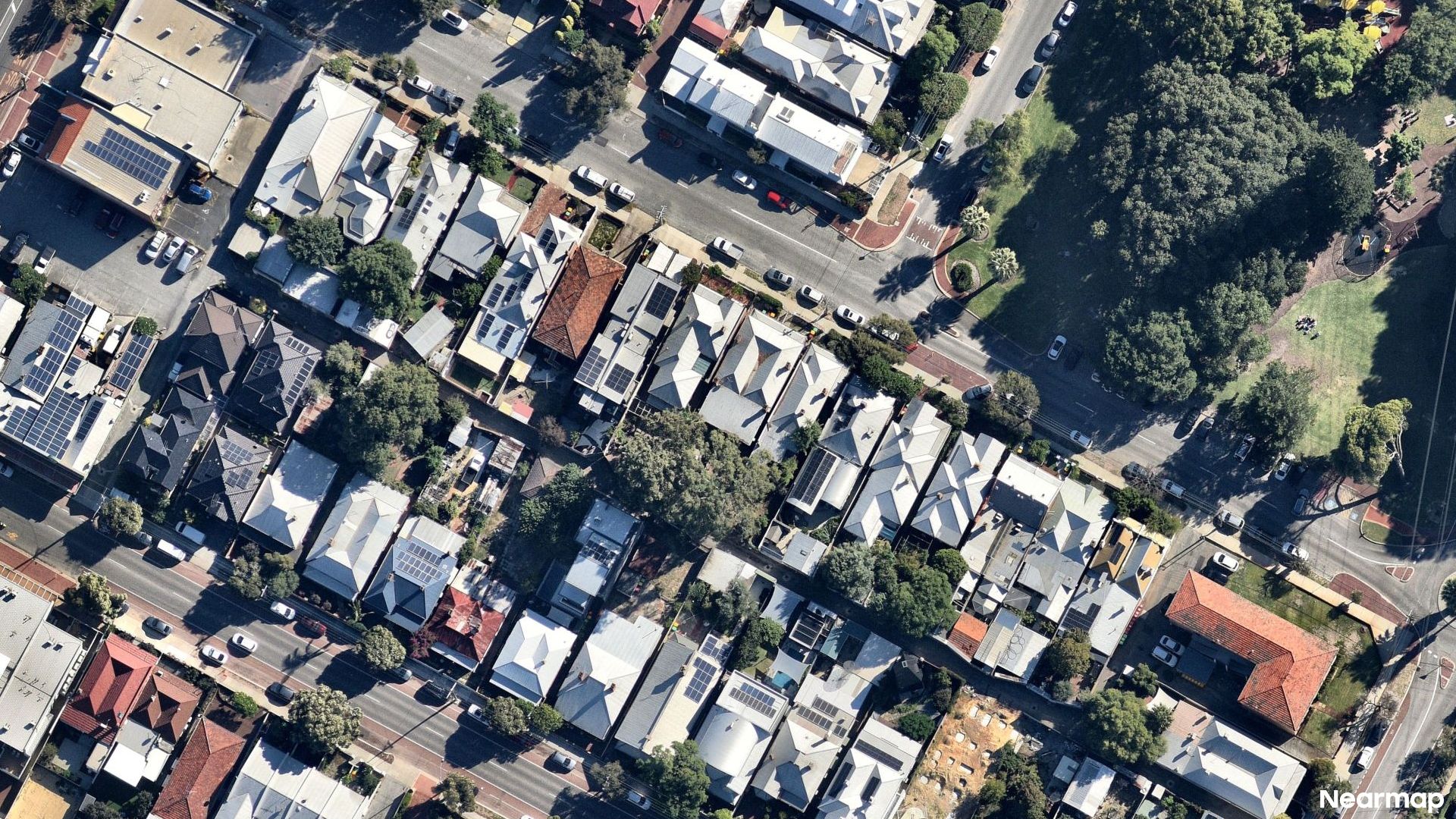 Vertical aerial view
