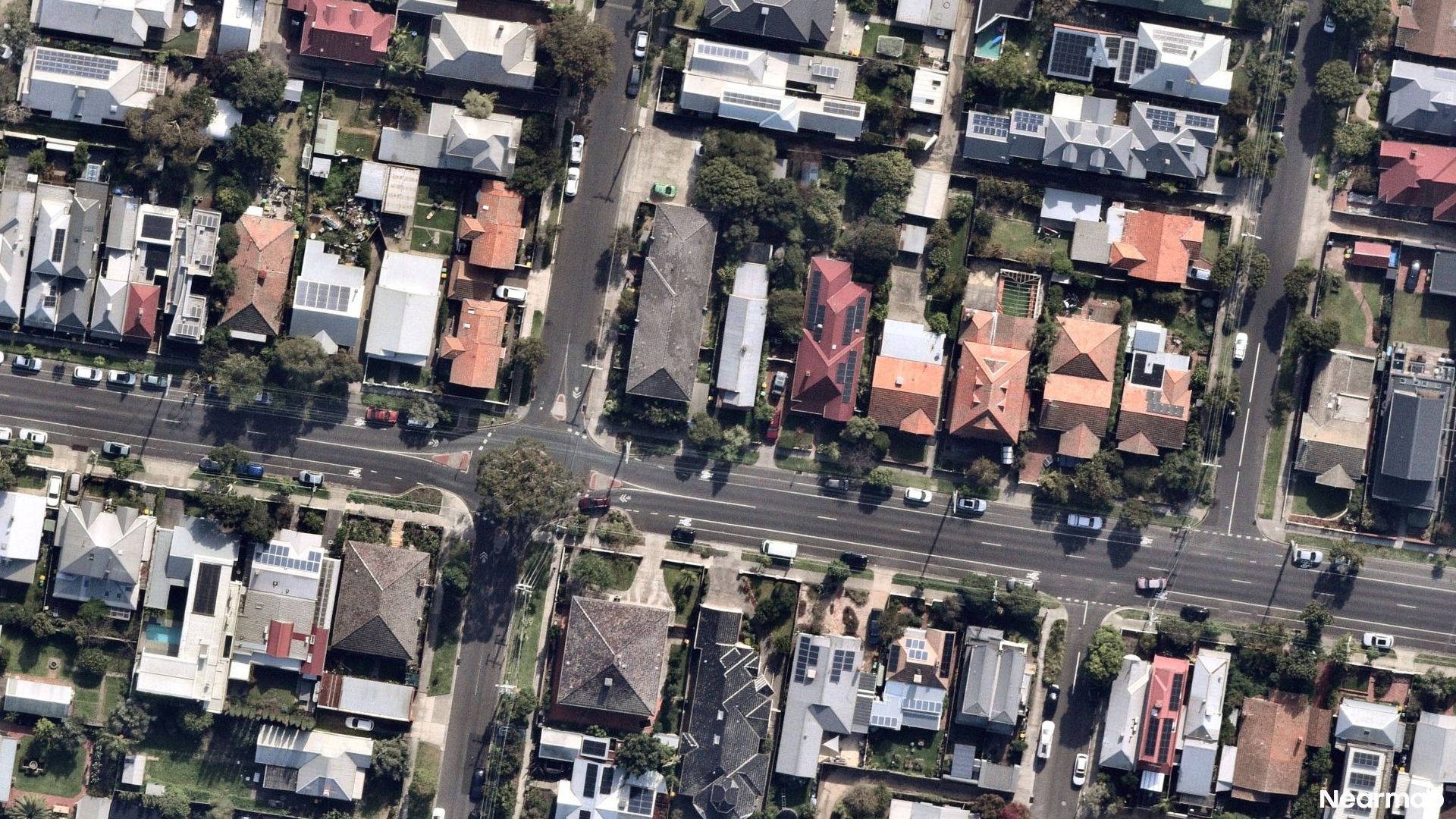 Vertical aerial view
