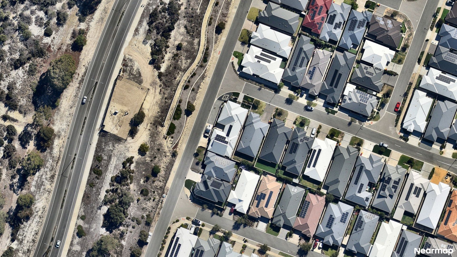 Vertical aerial view