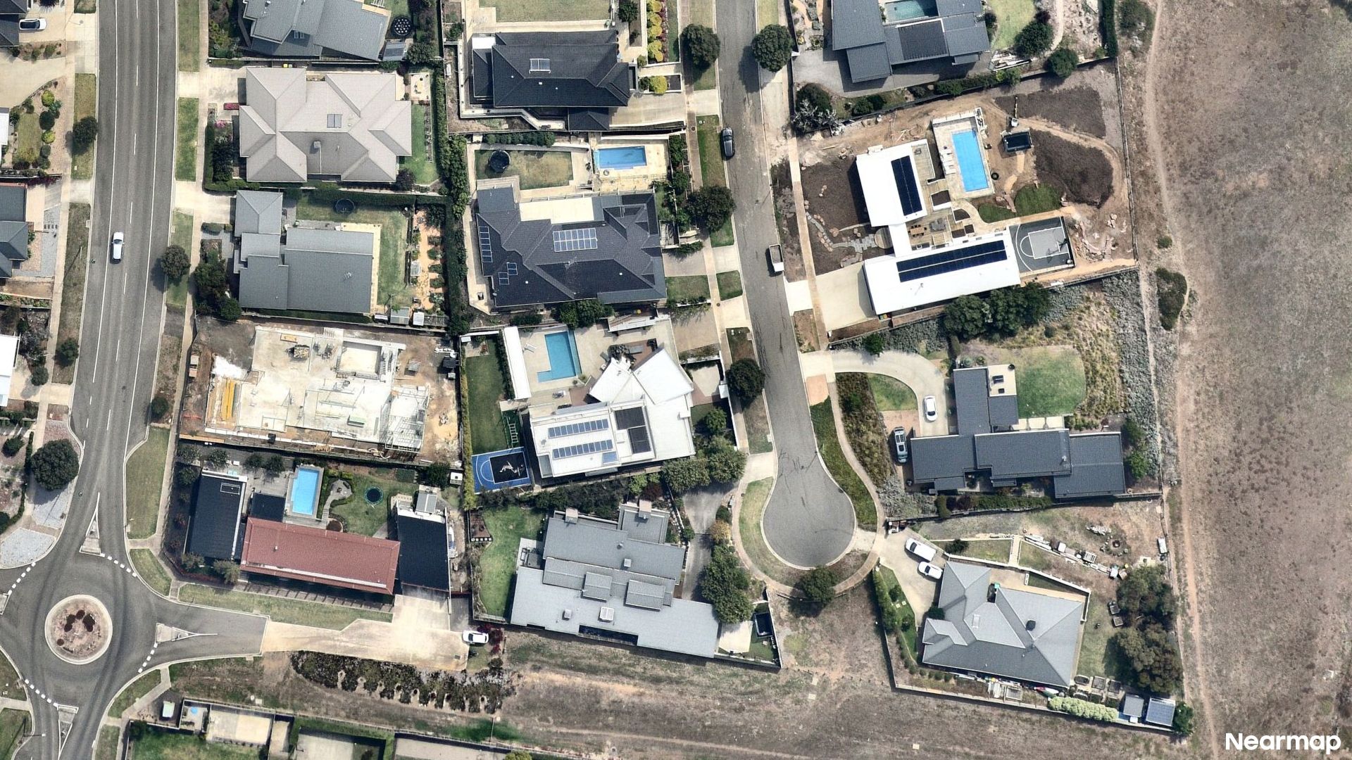Vertical aerial view