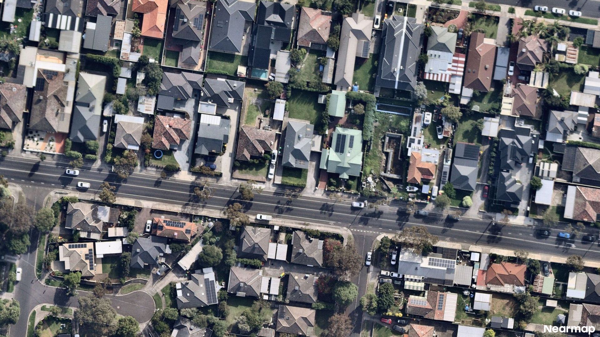 Vertical aerial view