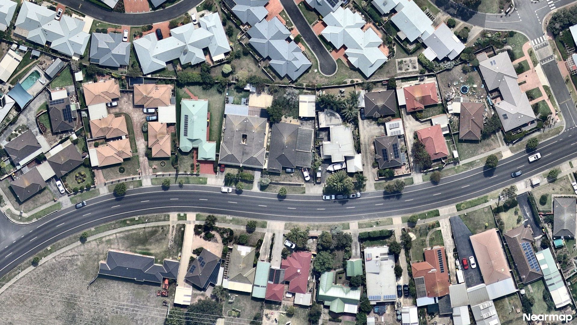 Vertical aerial view