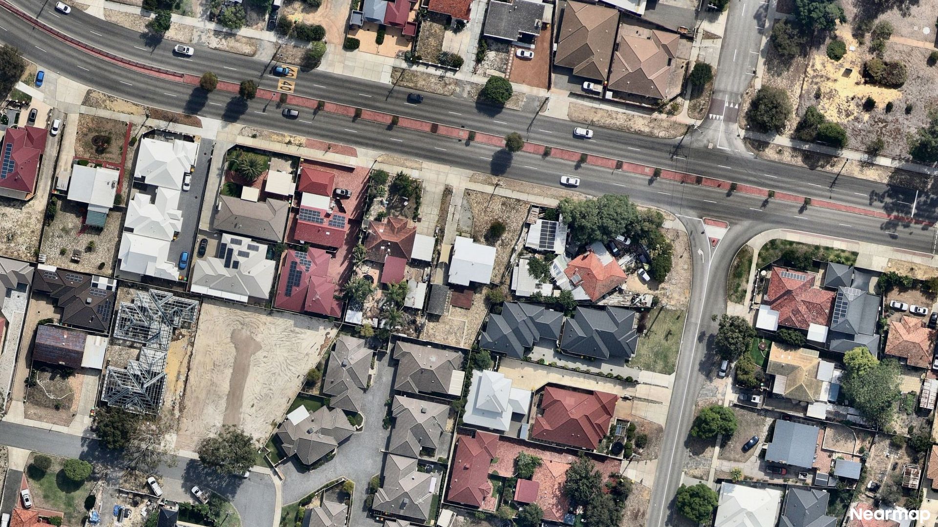 Vertical aerial view