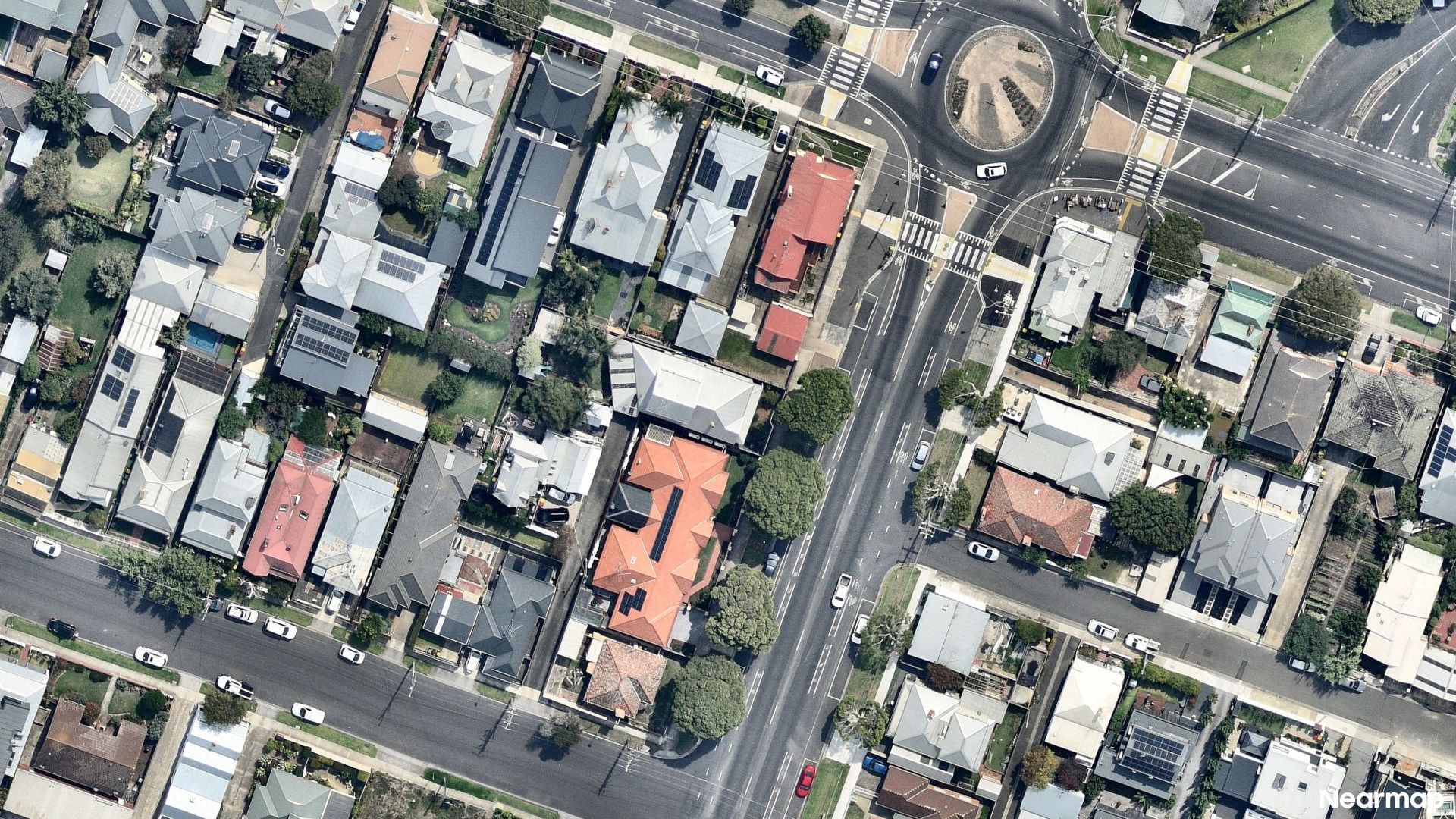 Vertical aerial view