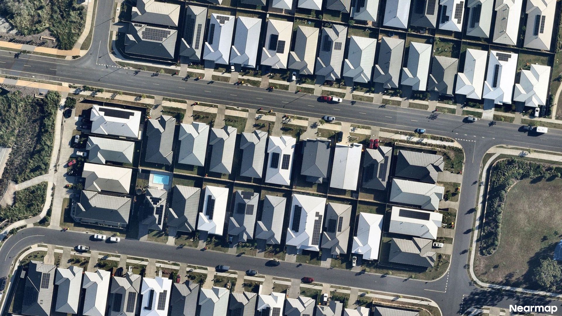 Vertical aerial view
