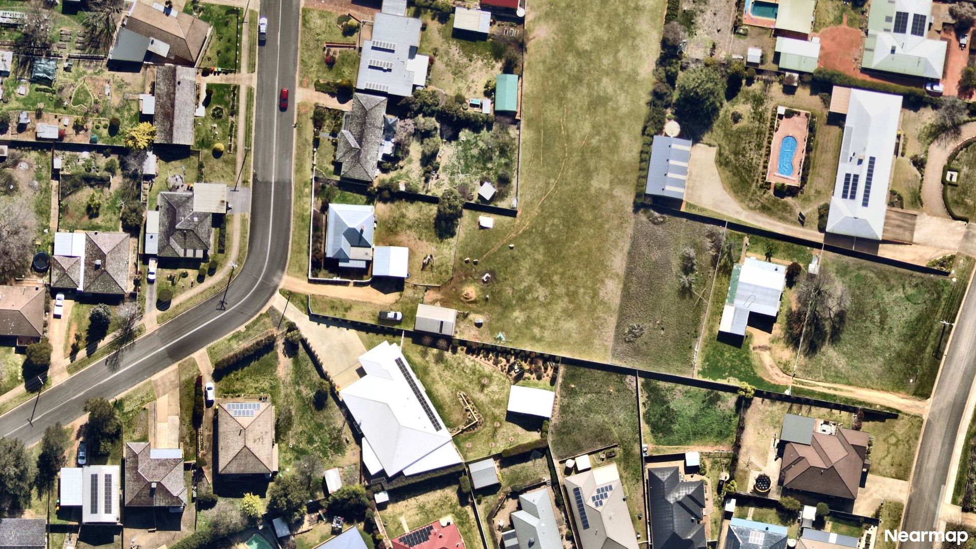 Vertical aerial view