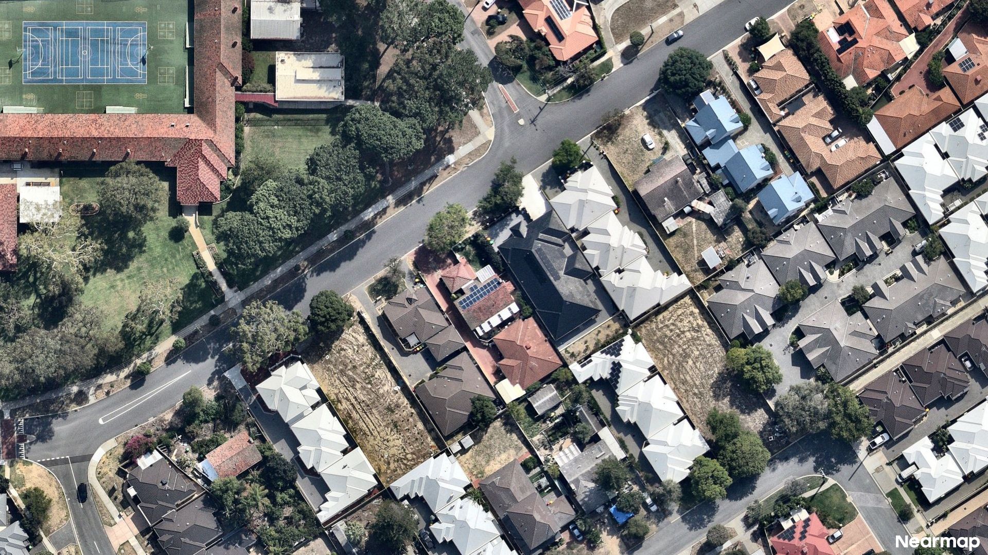 Vertical aerial view