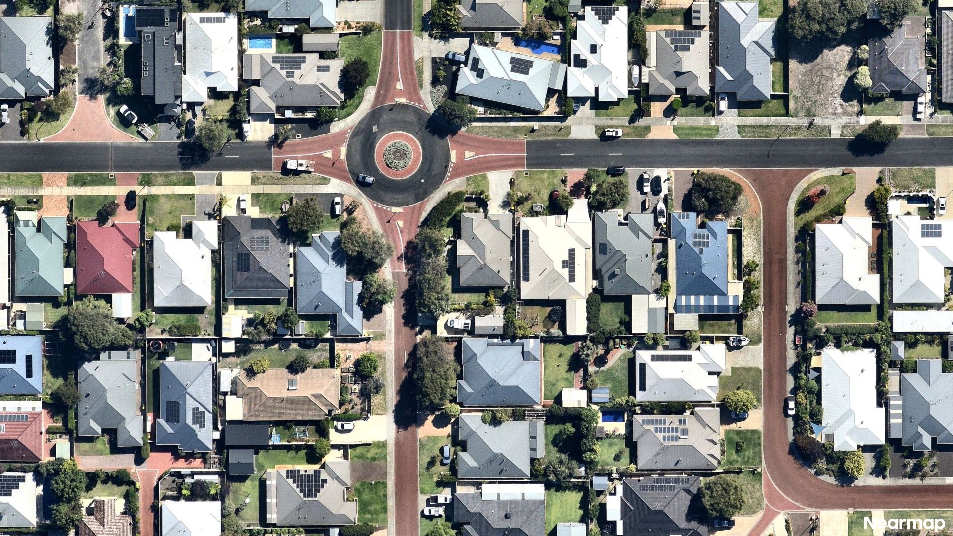 Vertical aerial view